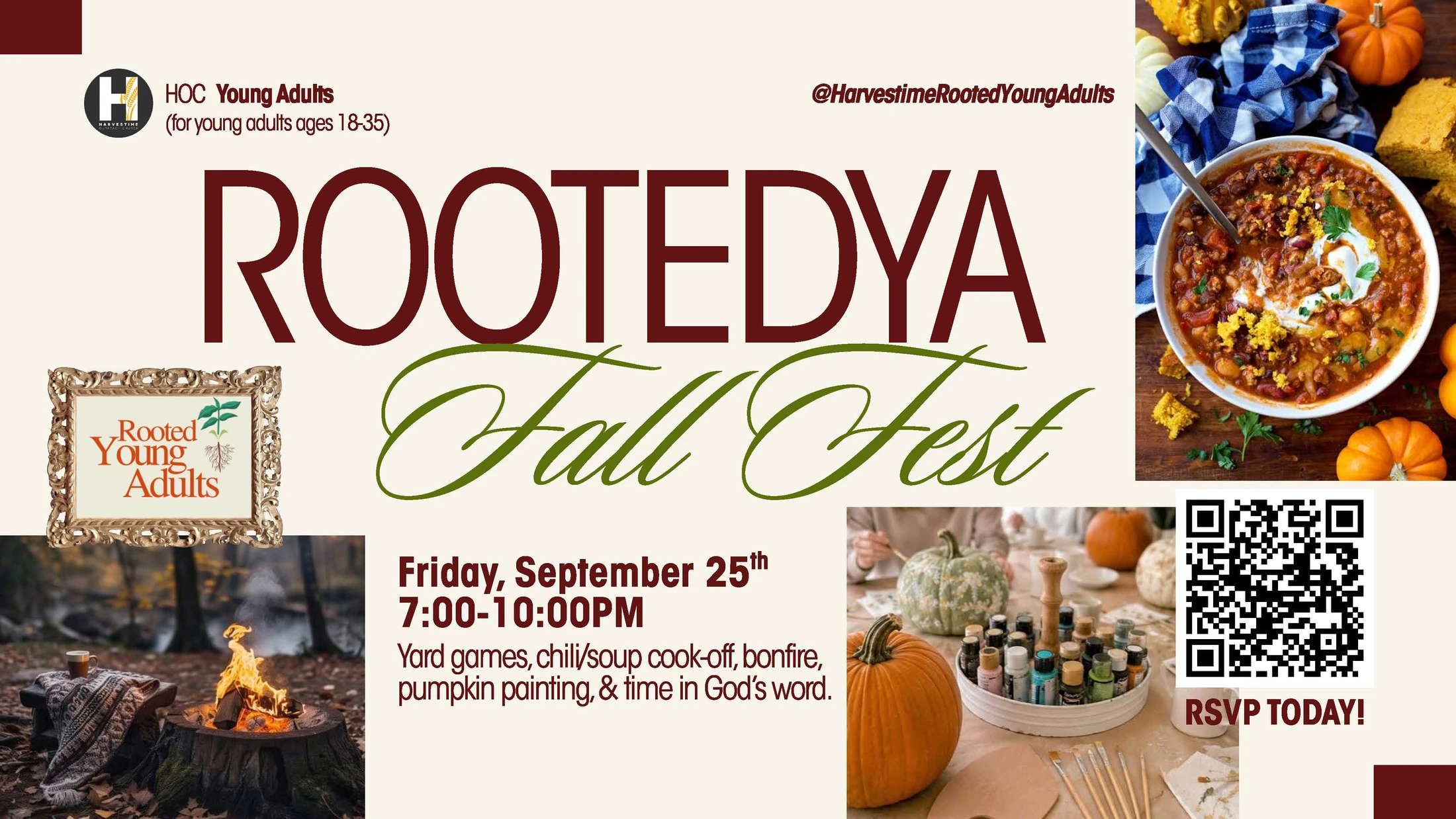 Rooted Young Adults Fall Fest - Friday, September 25