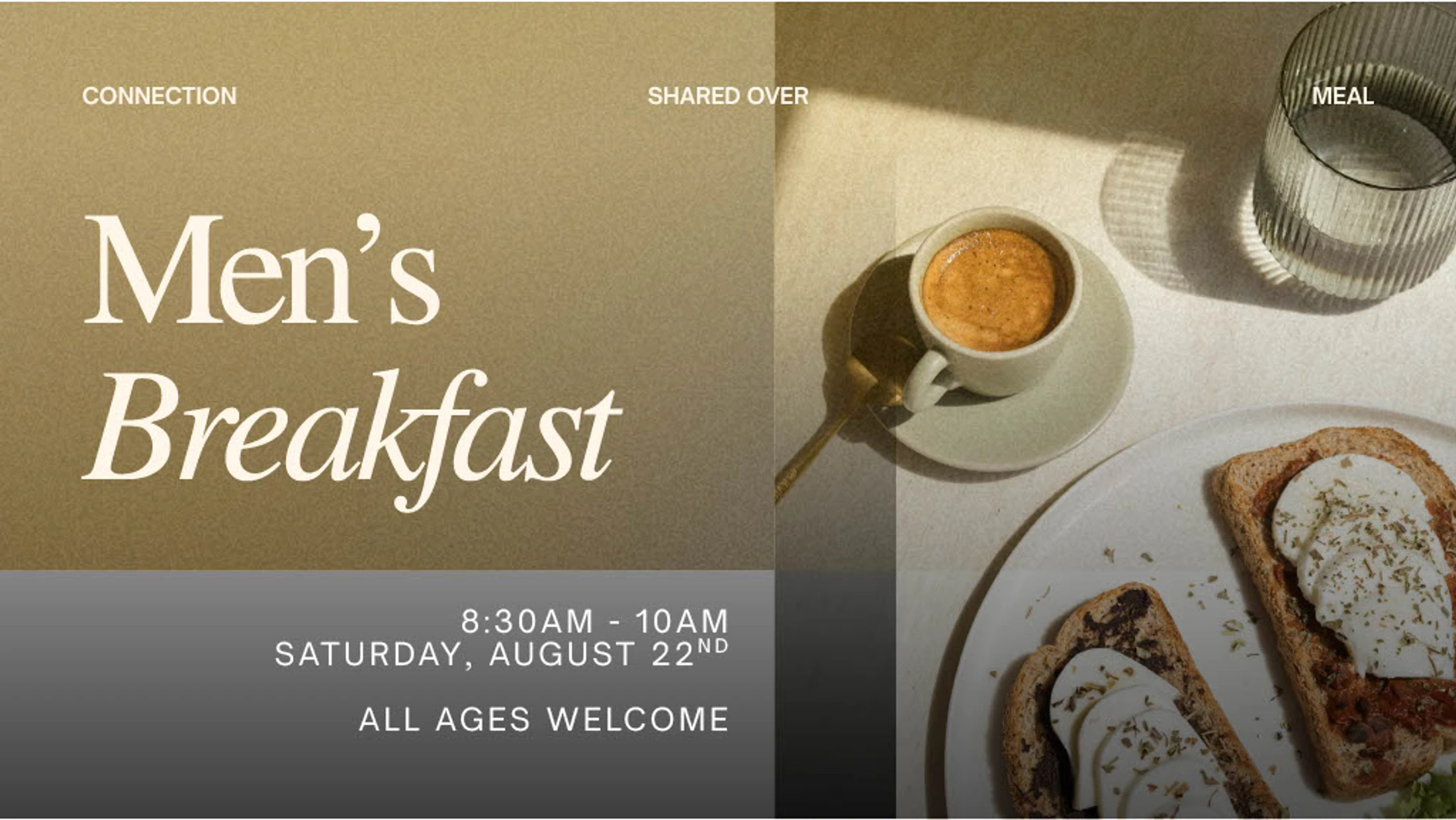 Men's Breakfast - Saturday, August 22