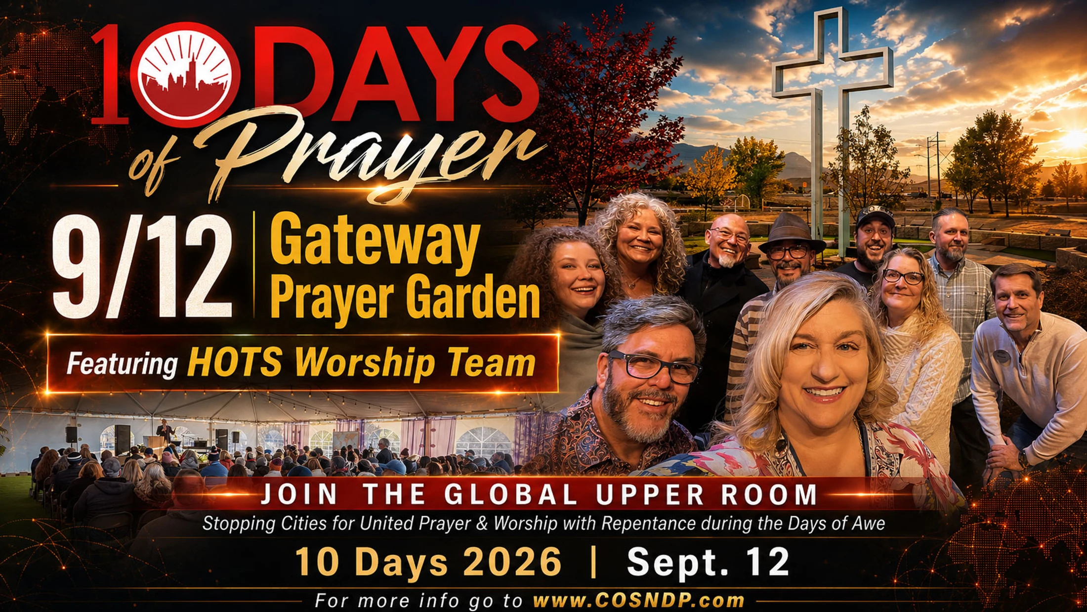 Day 2 of 10 Days - Night of Prayer and Worship at the Gateway Prayer Garden Featuring HOTS Worship