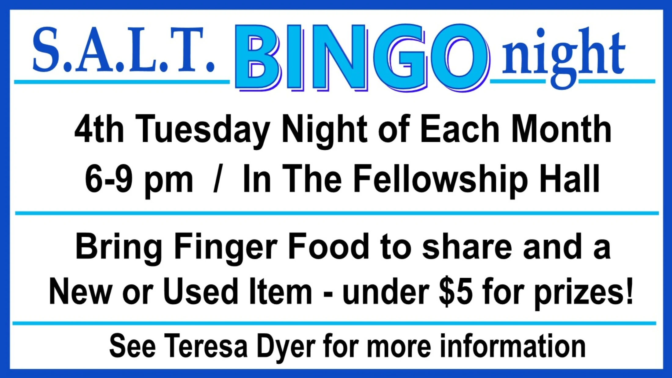 MONTLY S.A.L.T. BINGO