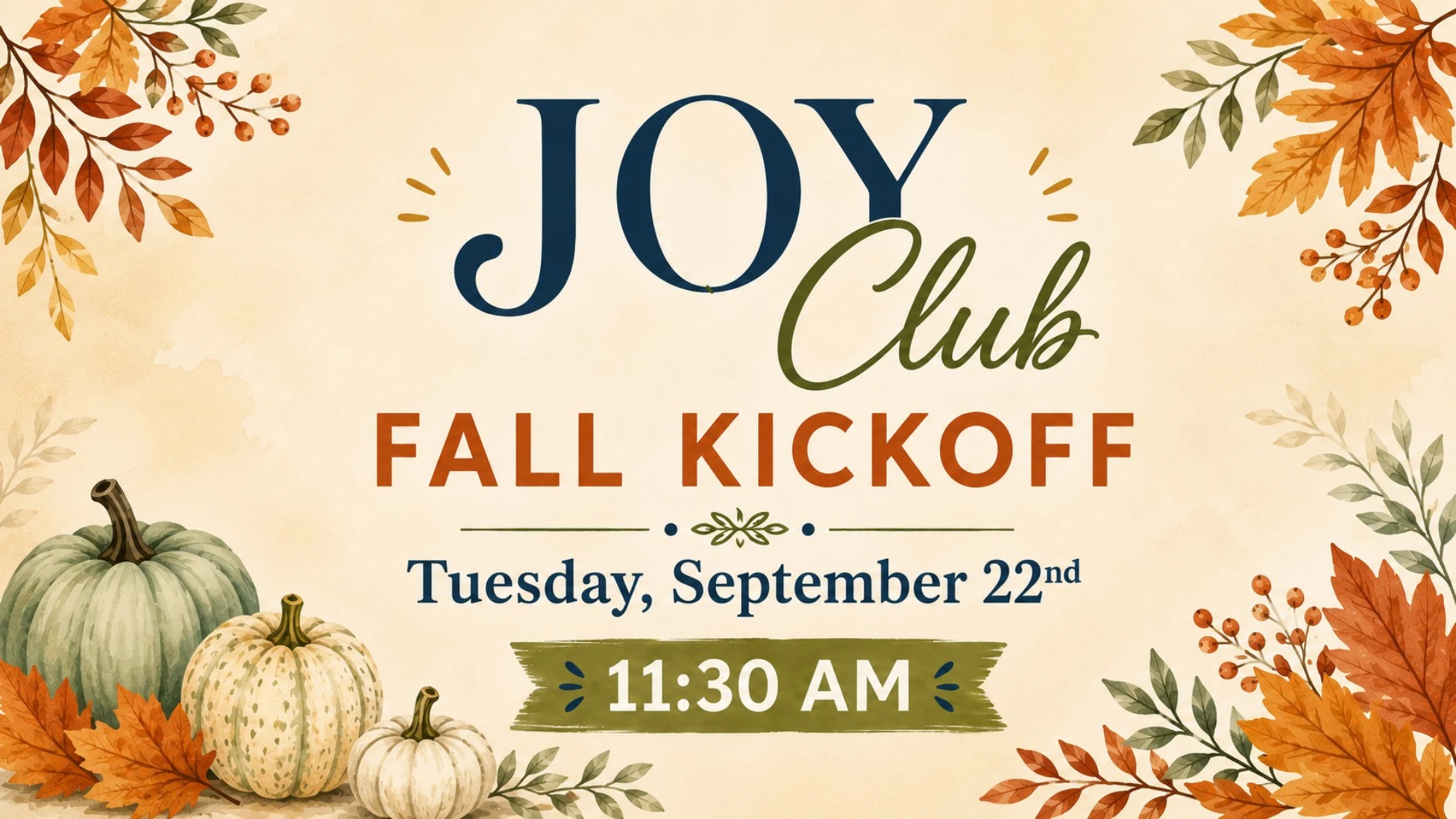 JOY Club Kickoff