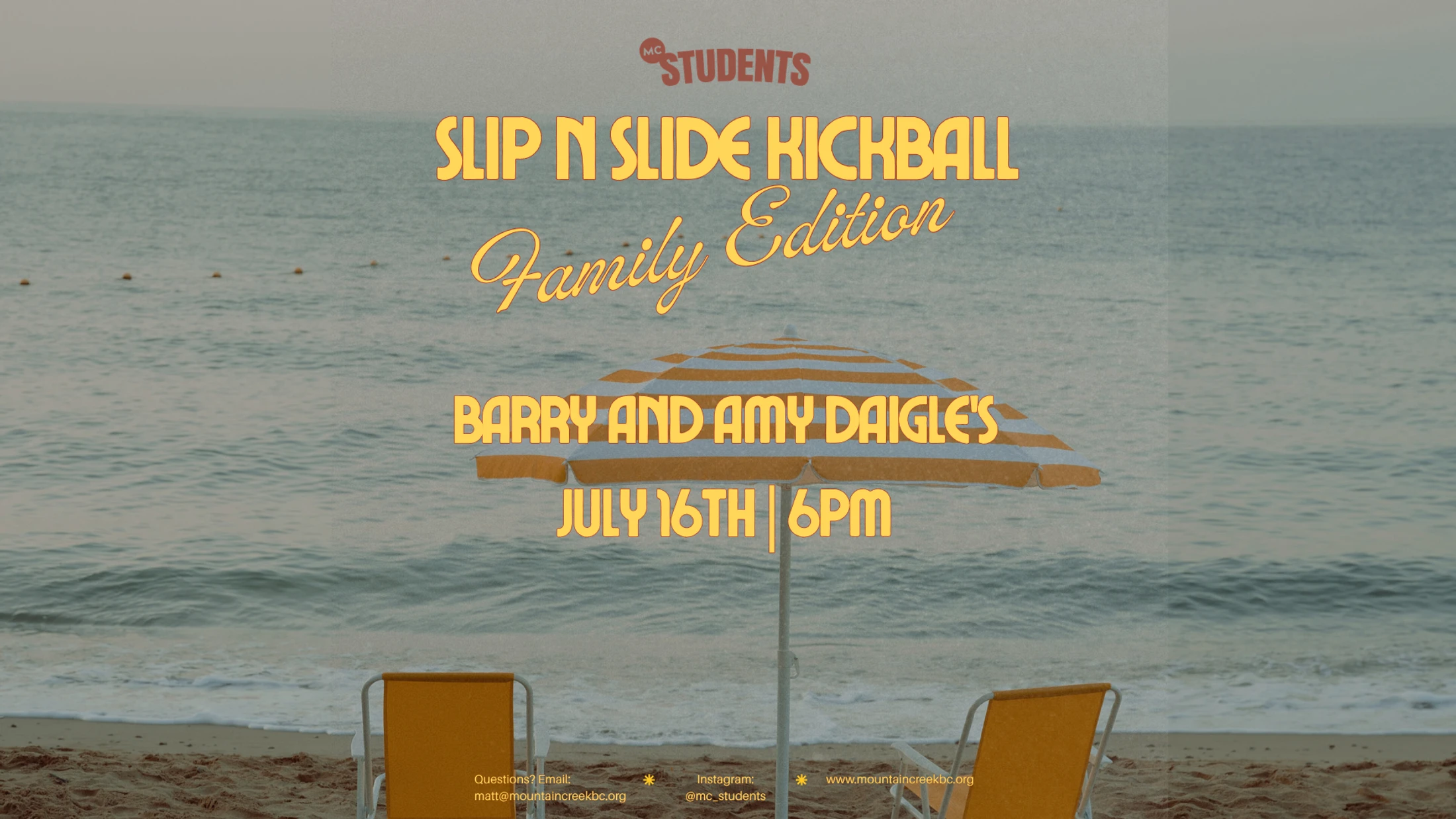MC Students: Slip N' Slide Kickball (Family Edition)