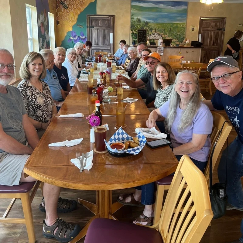 A dynamic group of retiree church members who foster connections, explore their community, and deepen their faith through shared devotions and meals. 
