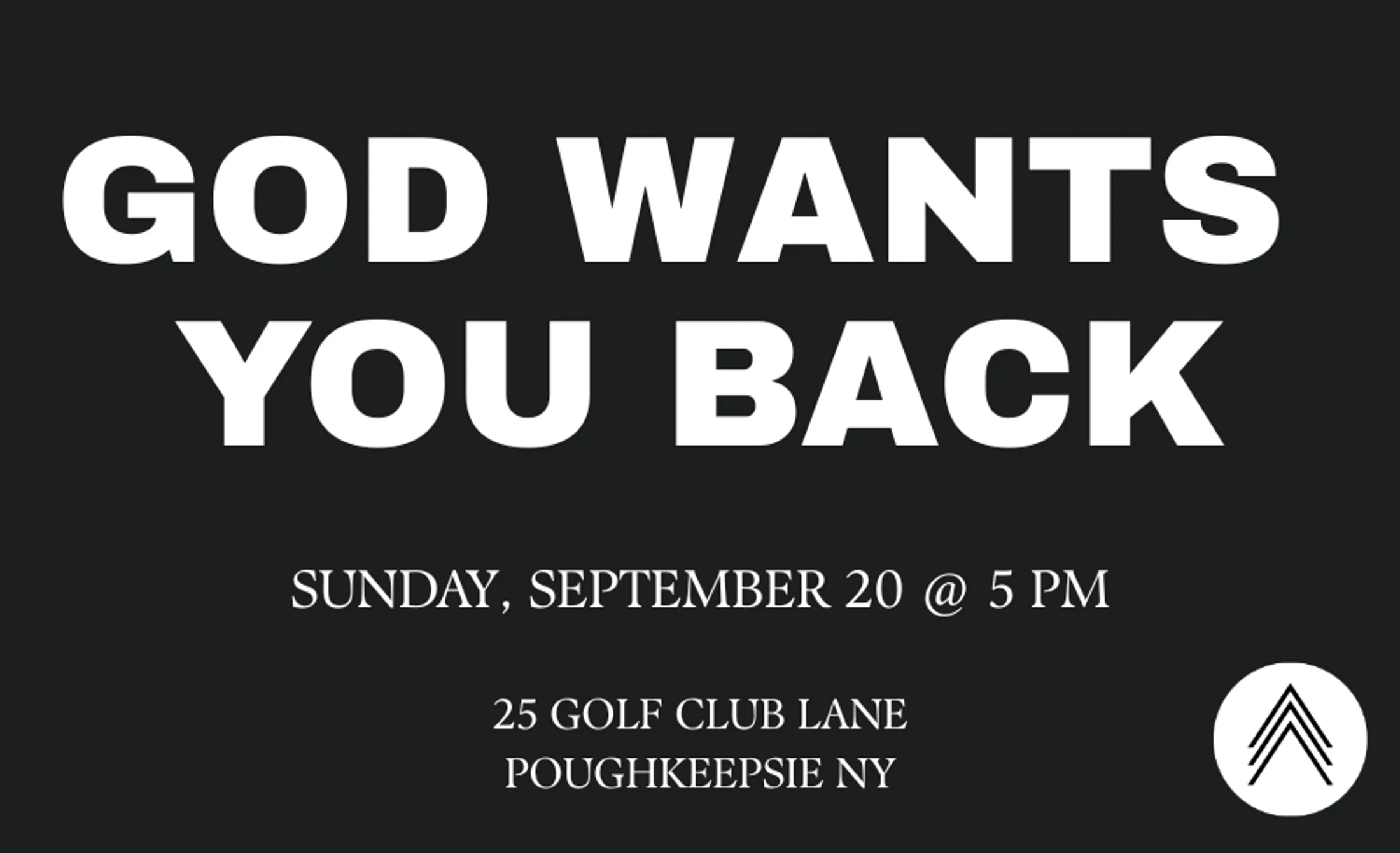 God Wants You Back