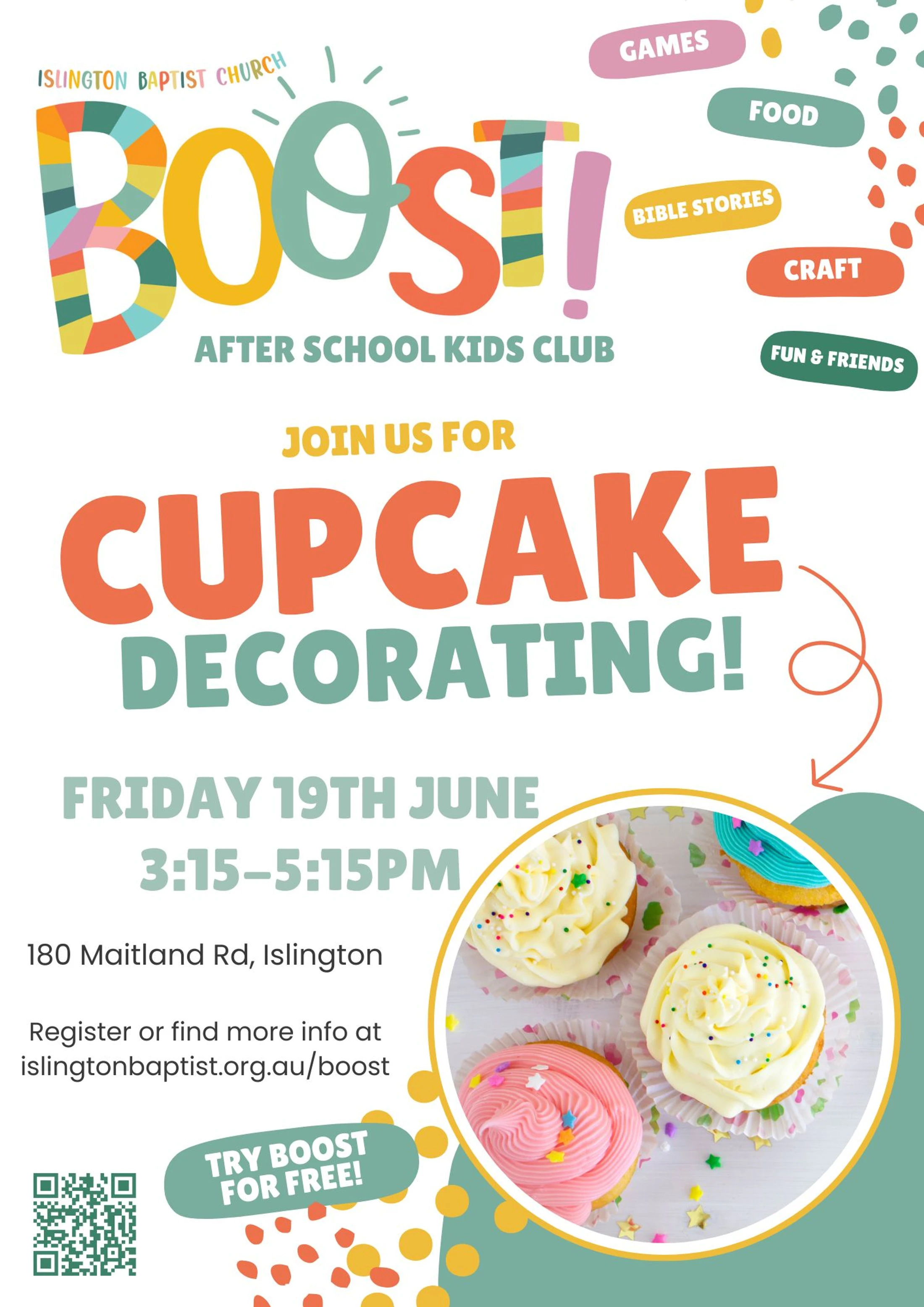 BOOST Cupcake Decorating