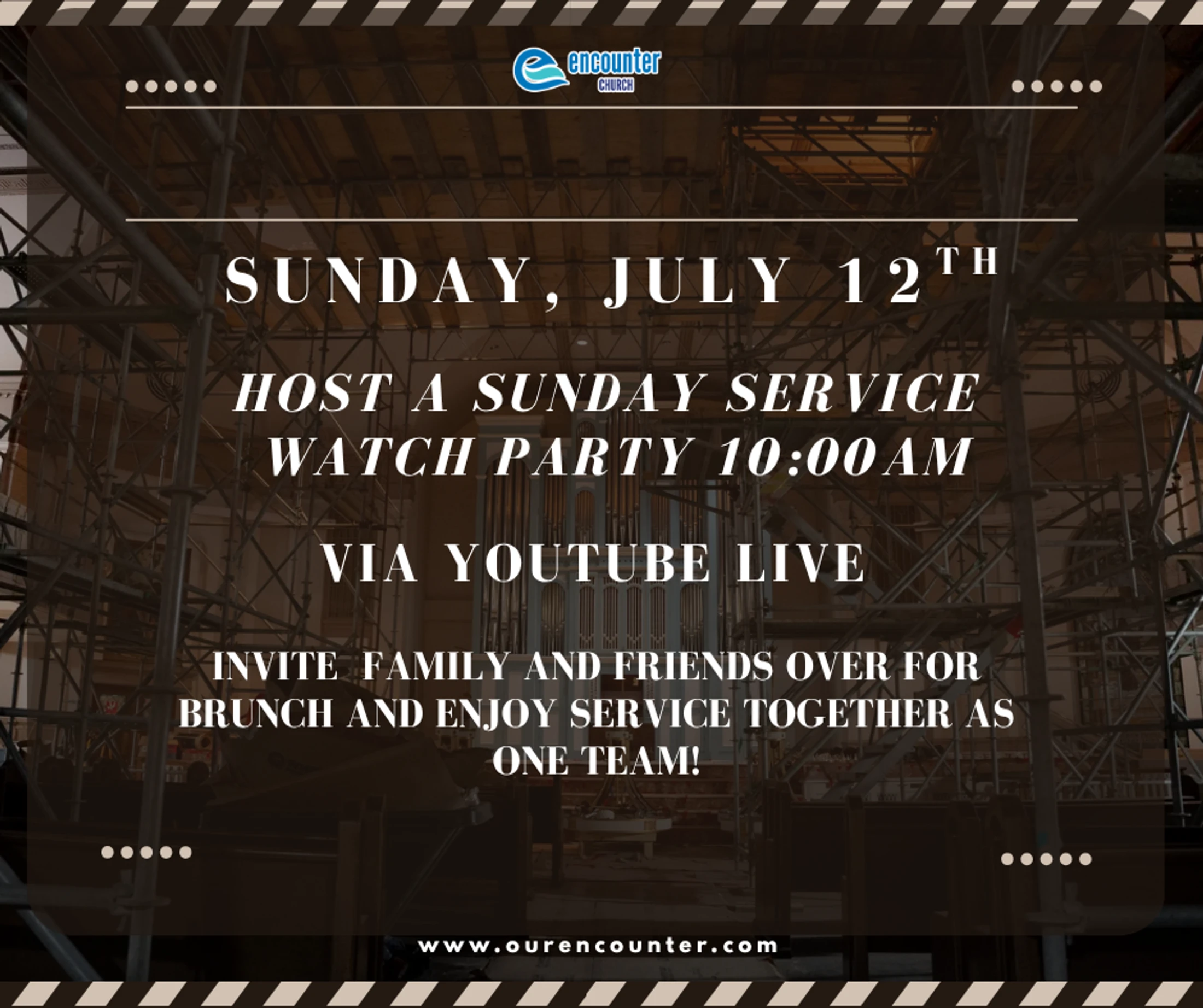 Watch Party: Pre-Recorded Sunday  Service (Youtube Only)