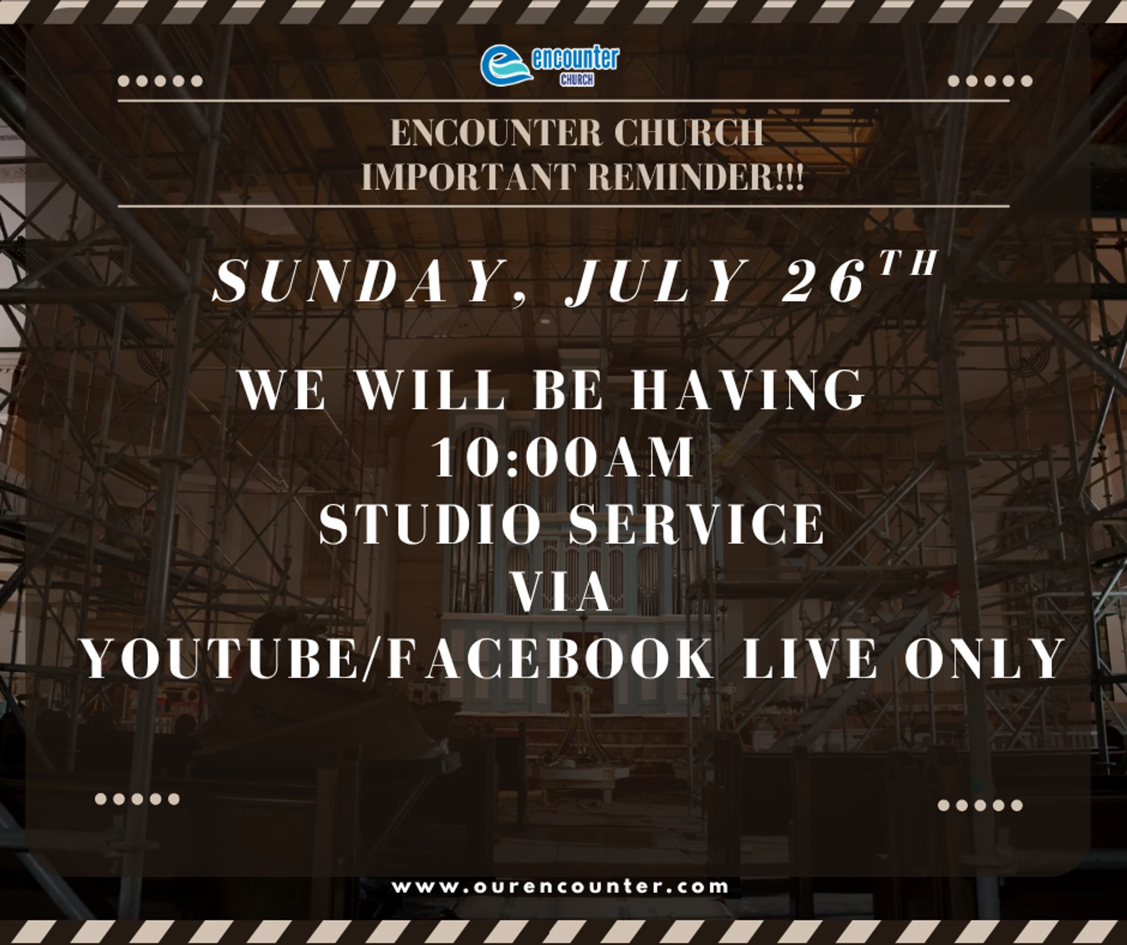 Studio Service (Youtube/Facebook Live Only)