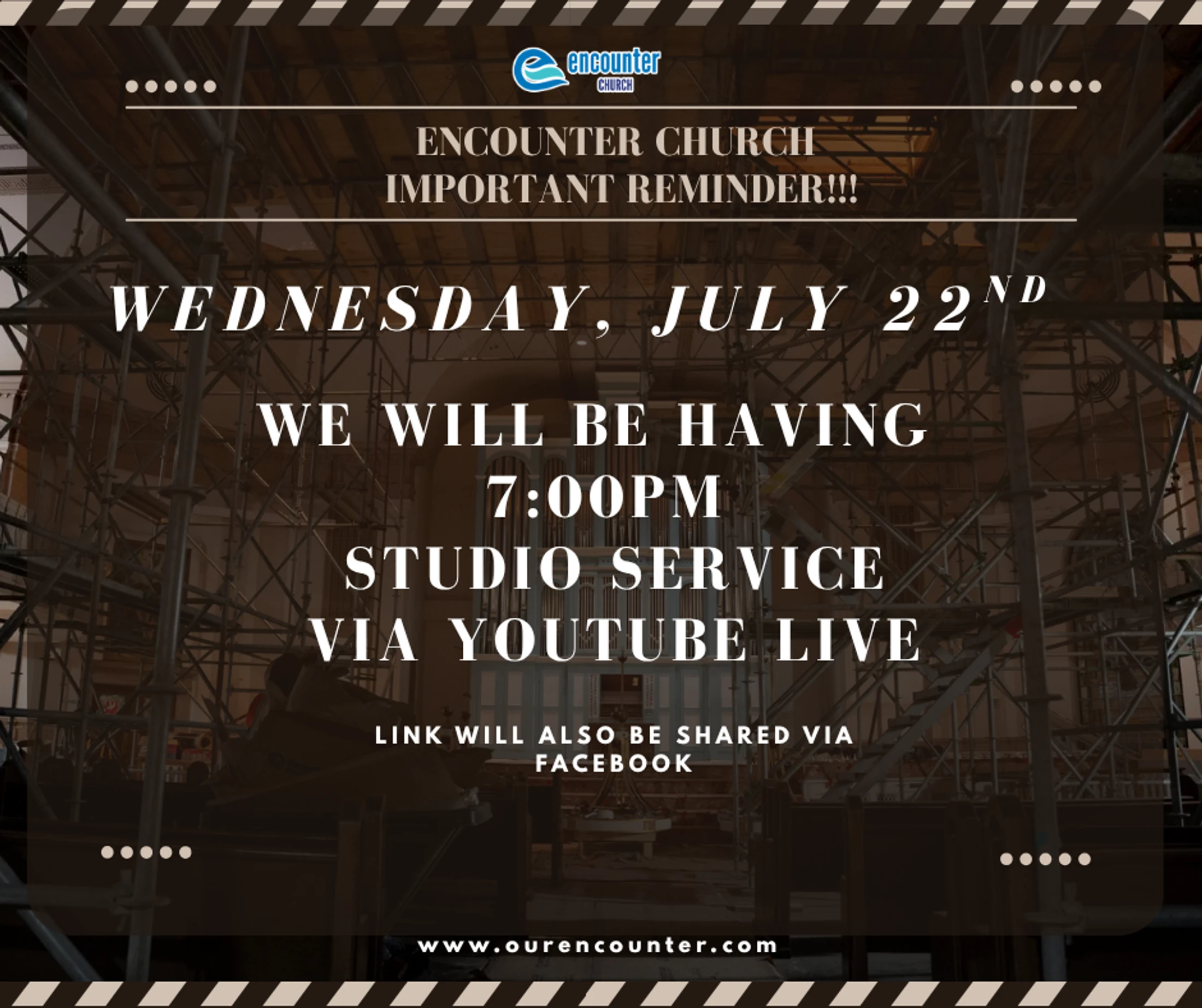 Studio Service (Youtube/Facebook Live Only)