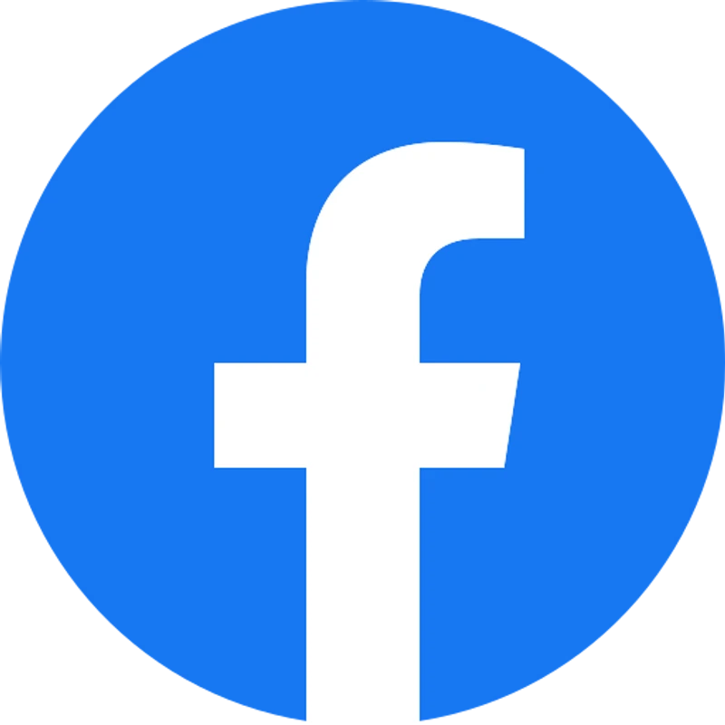 The official Facebook logo, featuring a white lowercase letter 'f' inside a solid blue circle.