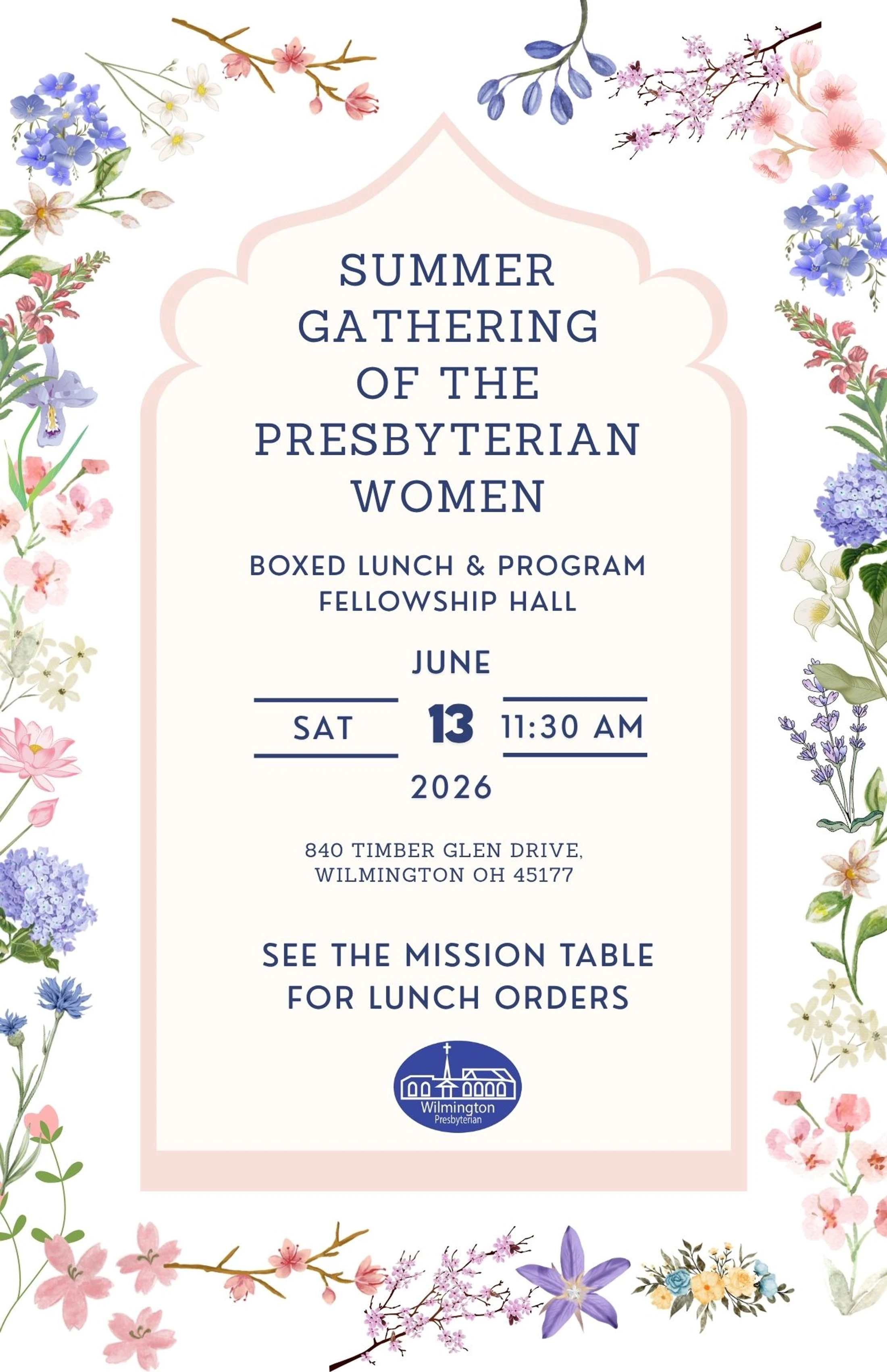 Presbyterian Women Summer Gathering