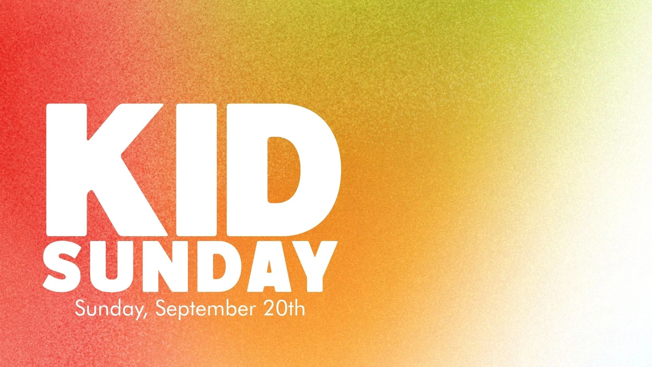 Kids' Sunday