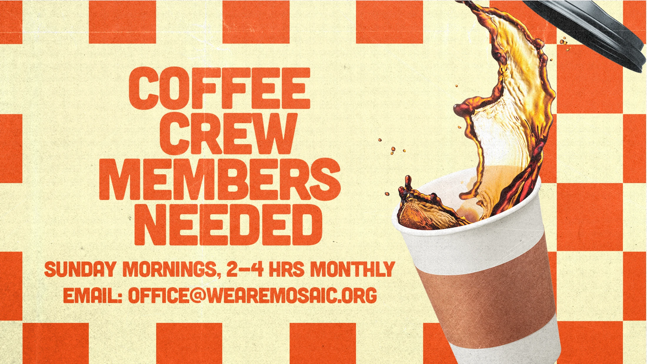 Coffee Crew Members Needed