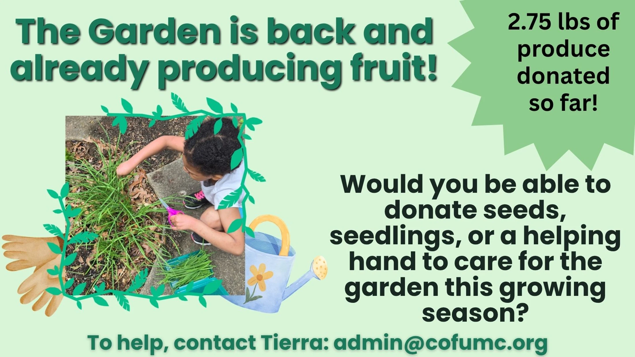 Community Garden Help