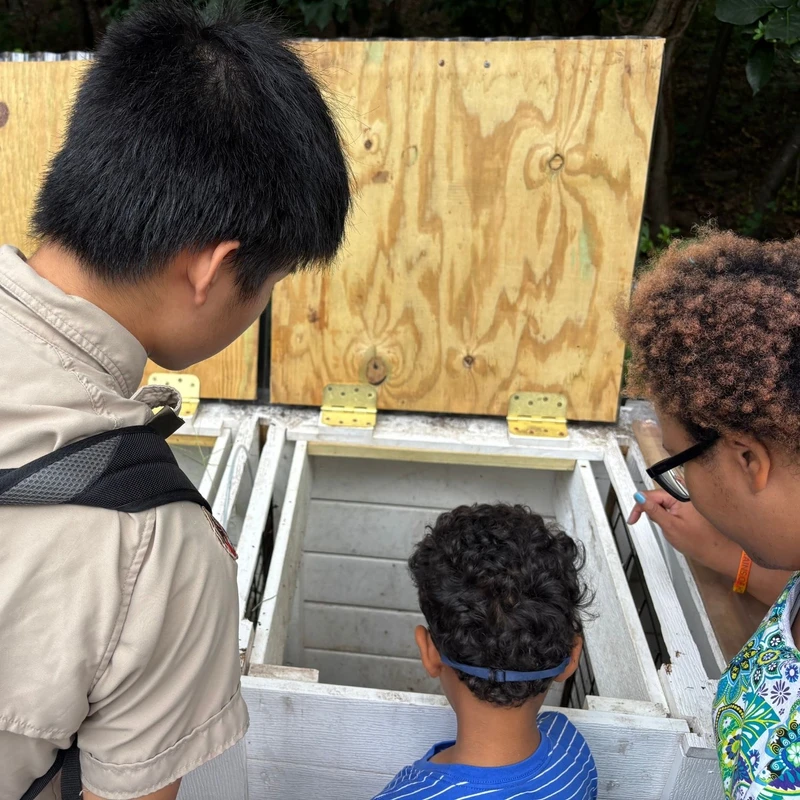 <span>James Huang, an Eagle Scout in Troop 158, saw the drive of the kids to provide for others and the waste produced from unsalvageable produce given to the Food Pantry. In May 2026, he designed, built, and donated a compost bin to turn food waste into soil for use in the garden!</span>