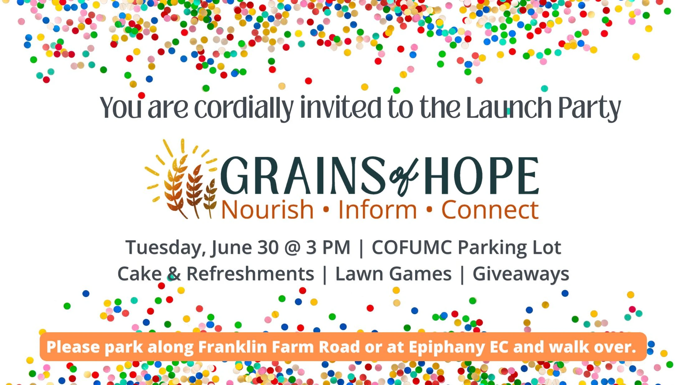 Grains of Hope Launch Party