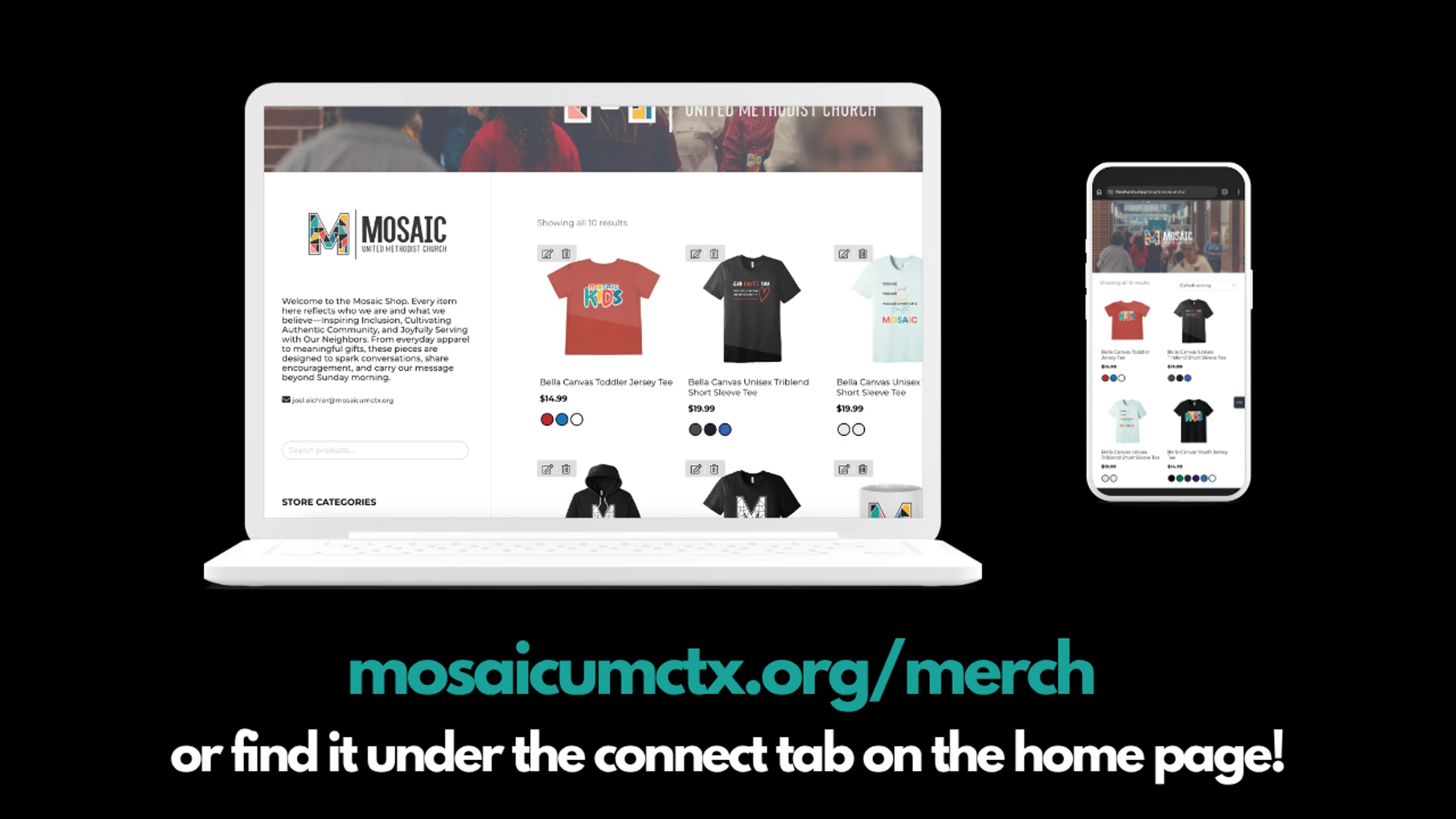 New Mosaic Merch Store