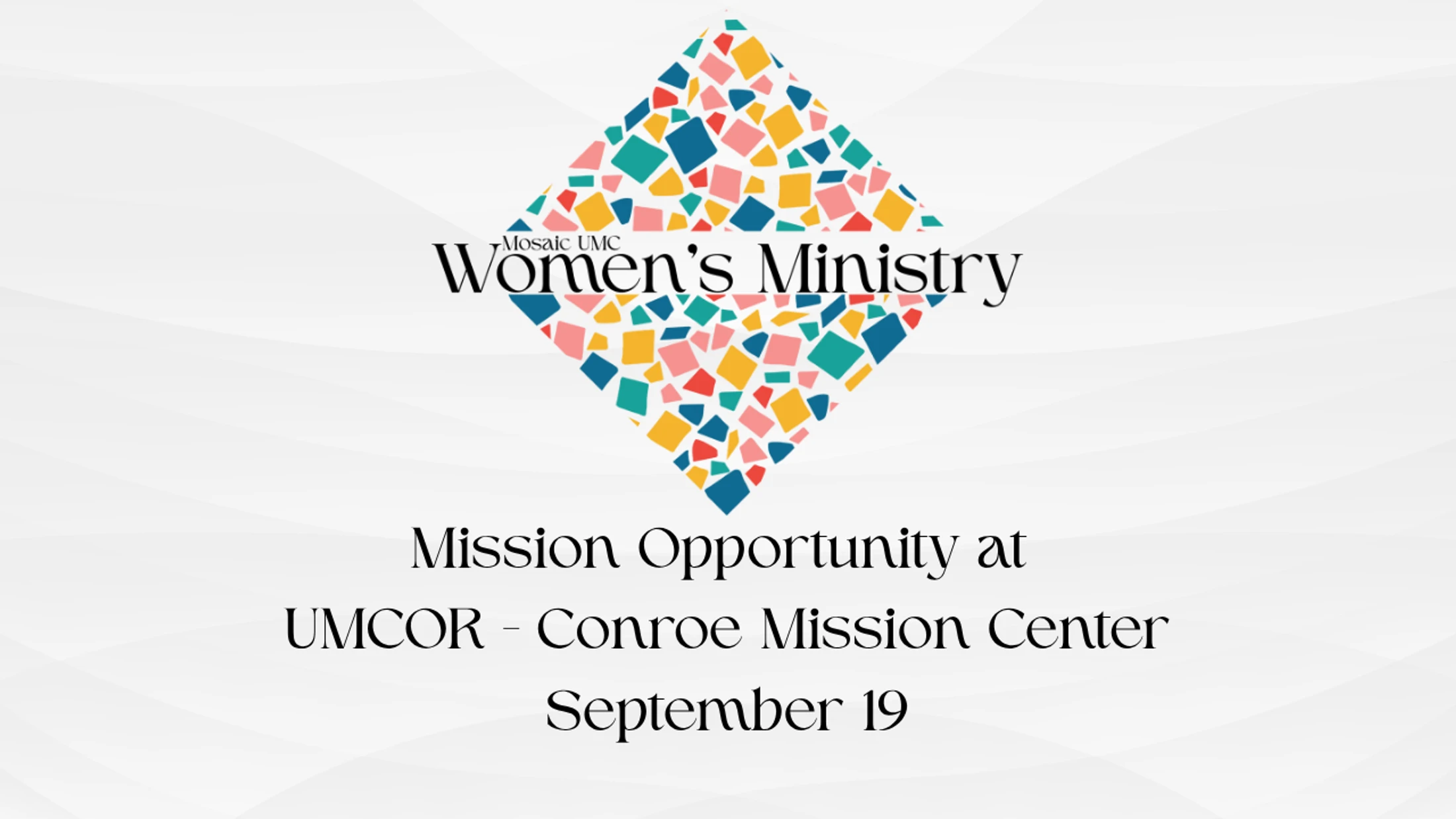 Women's Ministry Service Day at UMCOR Conroe Mission Center