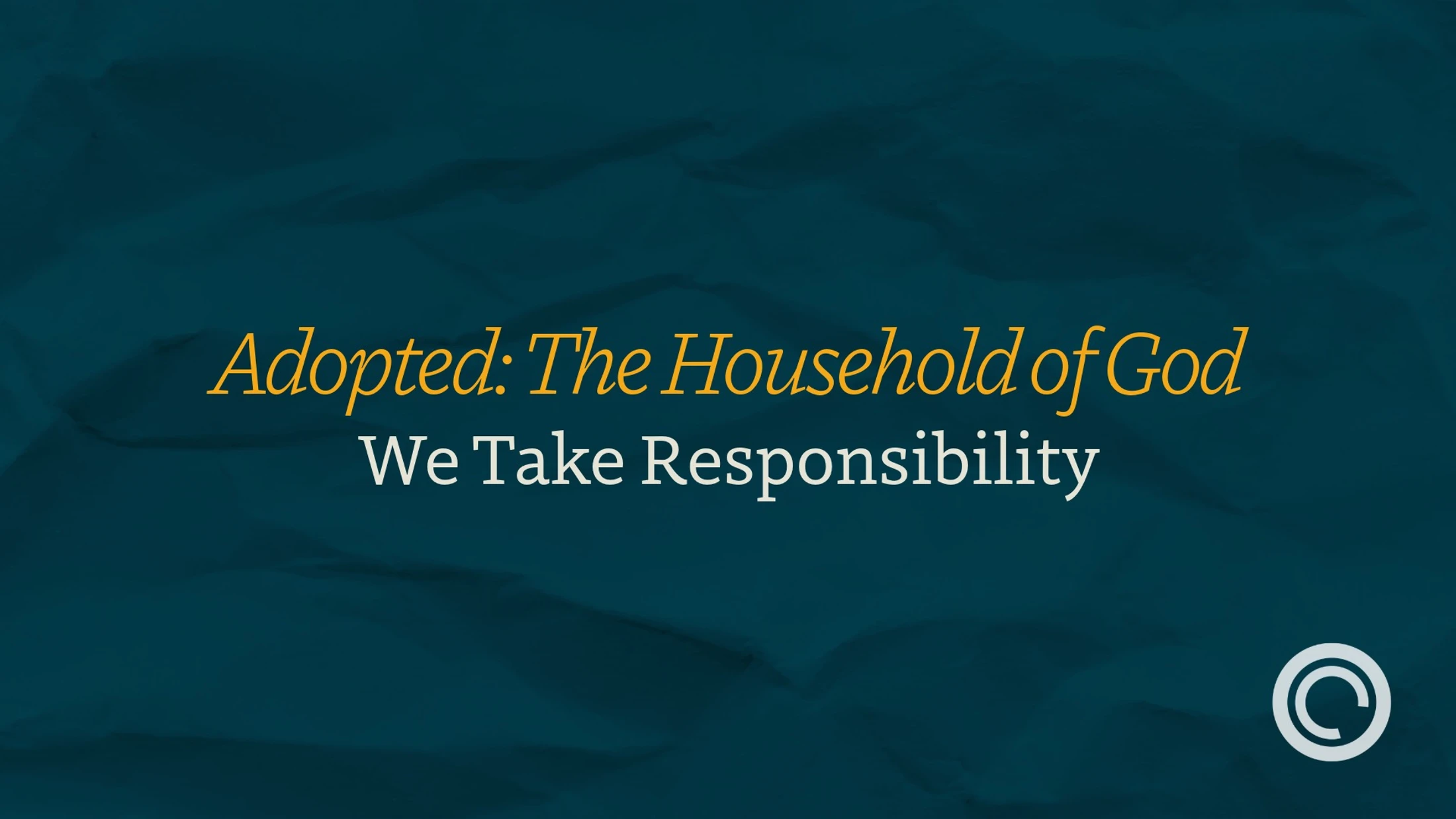 We Take Responsibility
