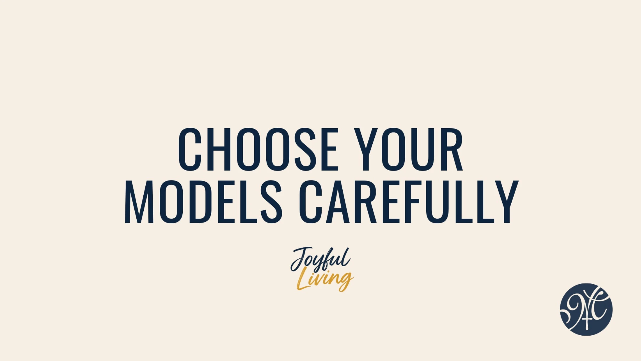 Choose Your Models Carefully