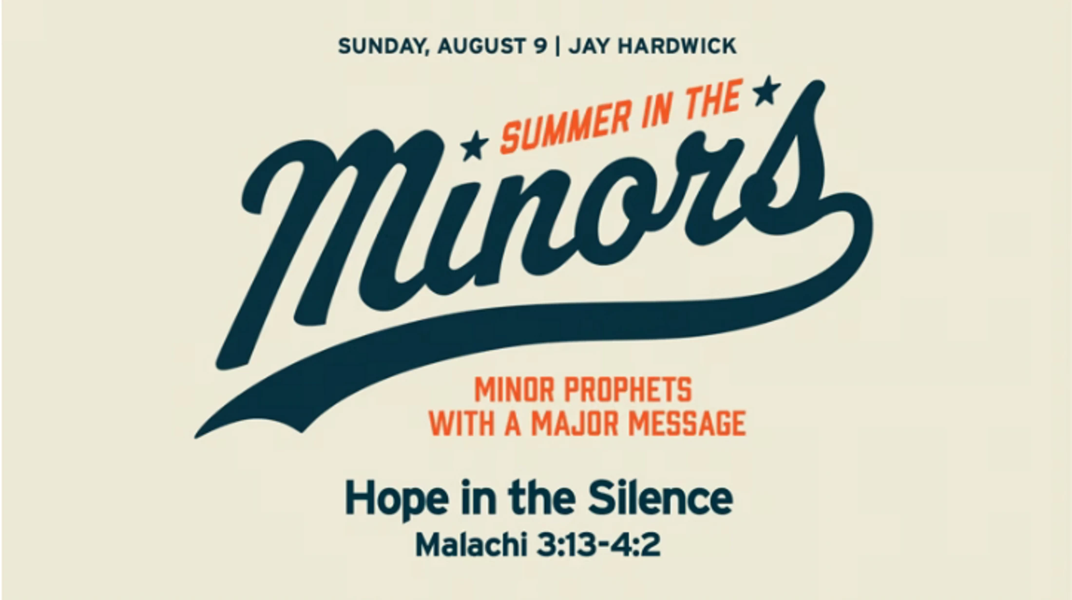 August 9, 2026 - Hope in the Silence