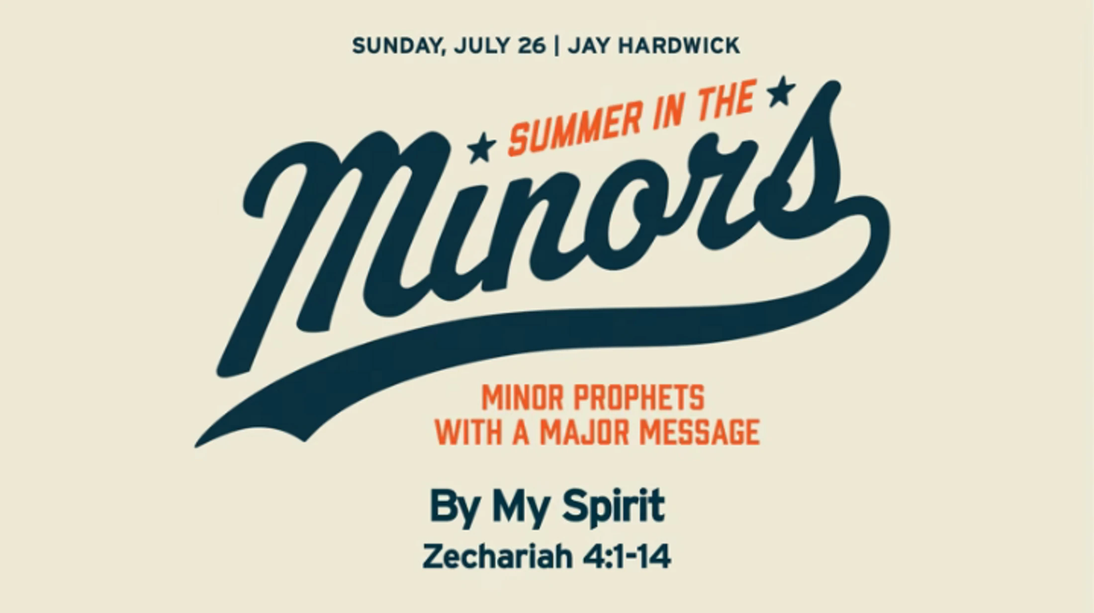 July 26, 2026 - By My Spirit
