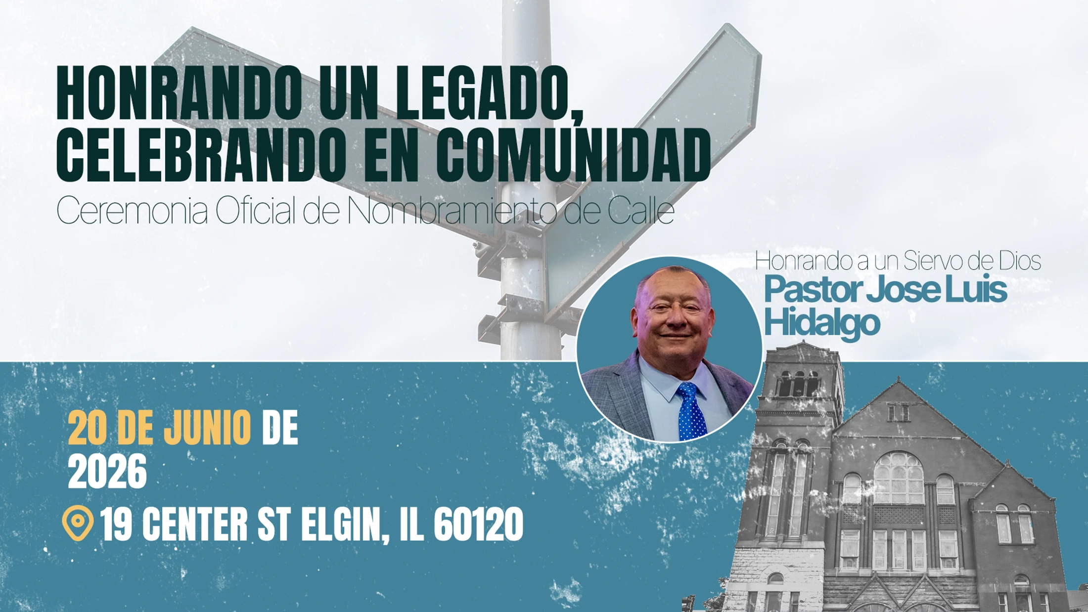 Ceremonia Oficial de Nombramiento de Calle/Picnic de la Iglesia