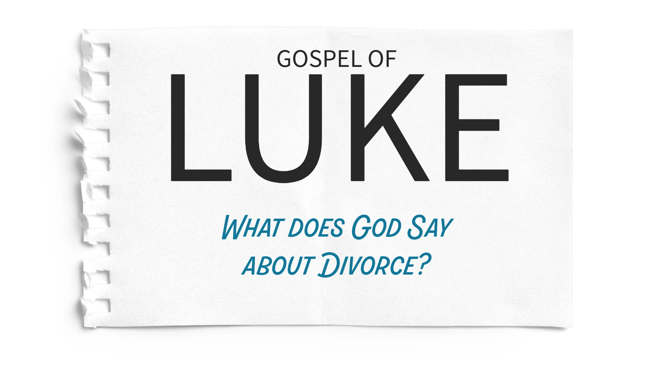 What is God's Perspective on Divorce?