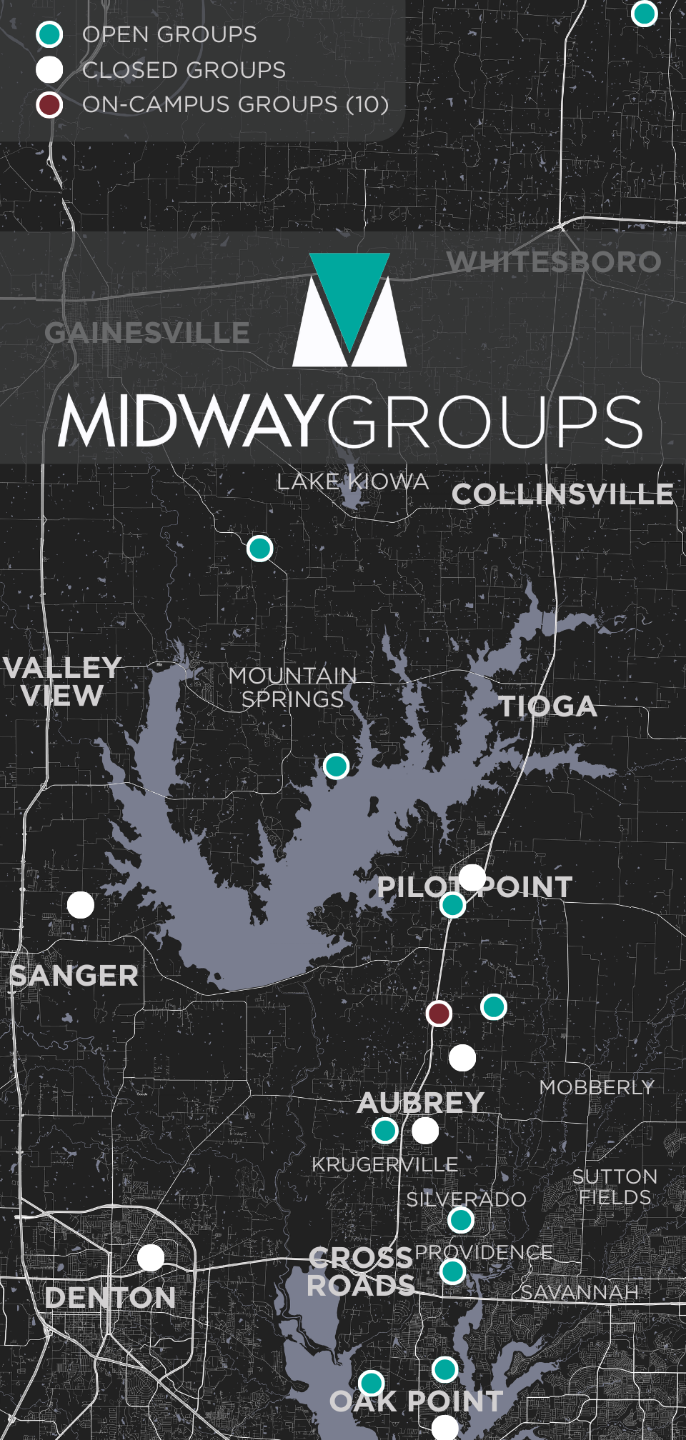 Midway Groups Map