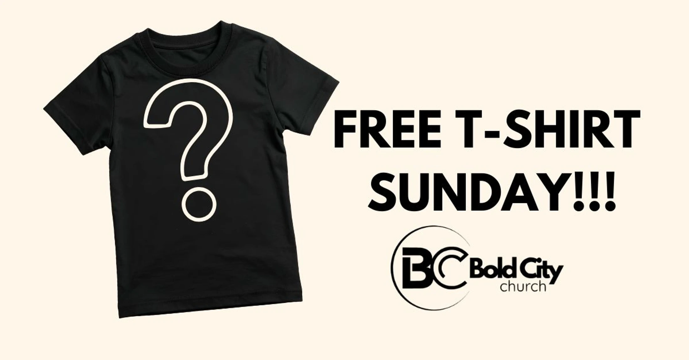 FREE T-Shirt Sunday