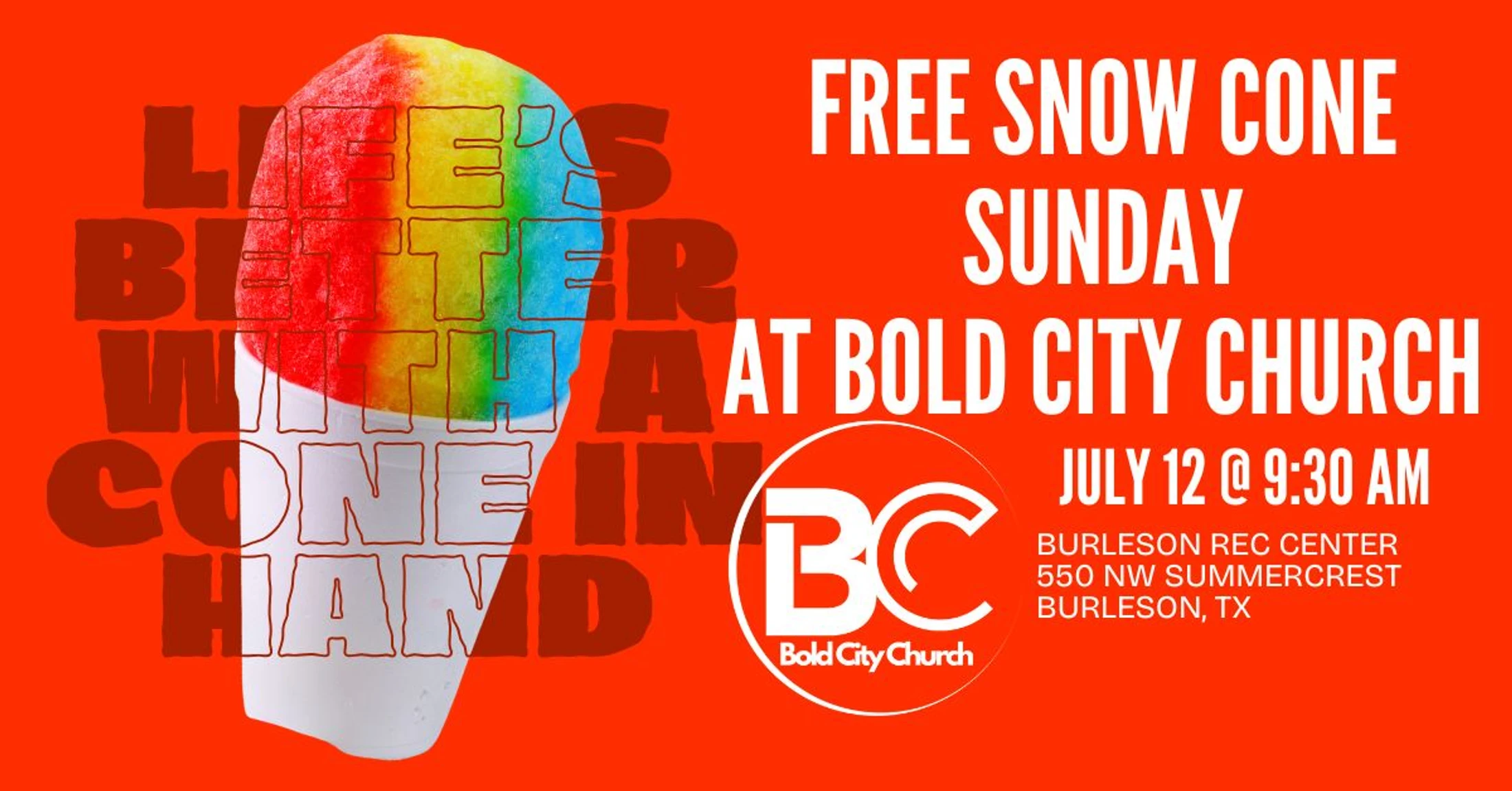 Snow Cone Sunday!