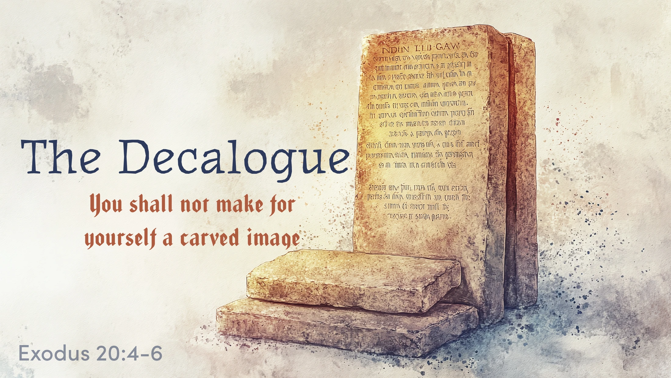 You Shall Not Make For Yourself A Carved Image
