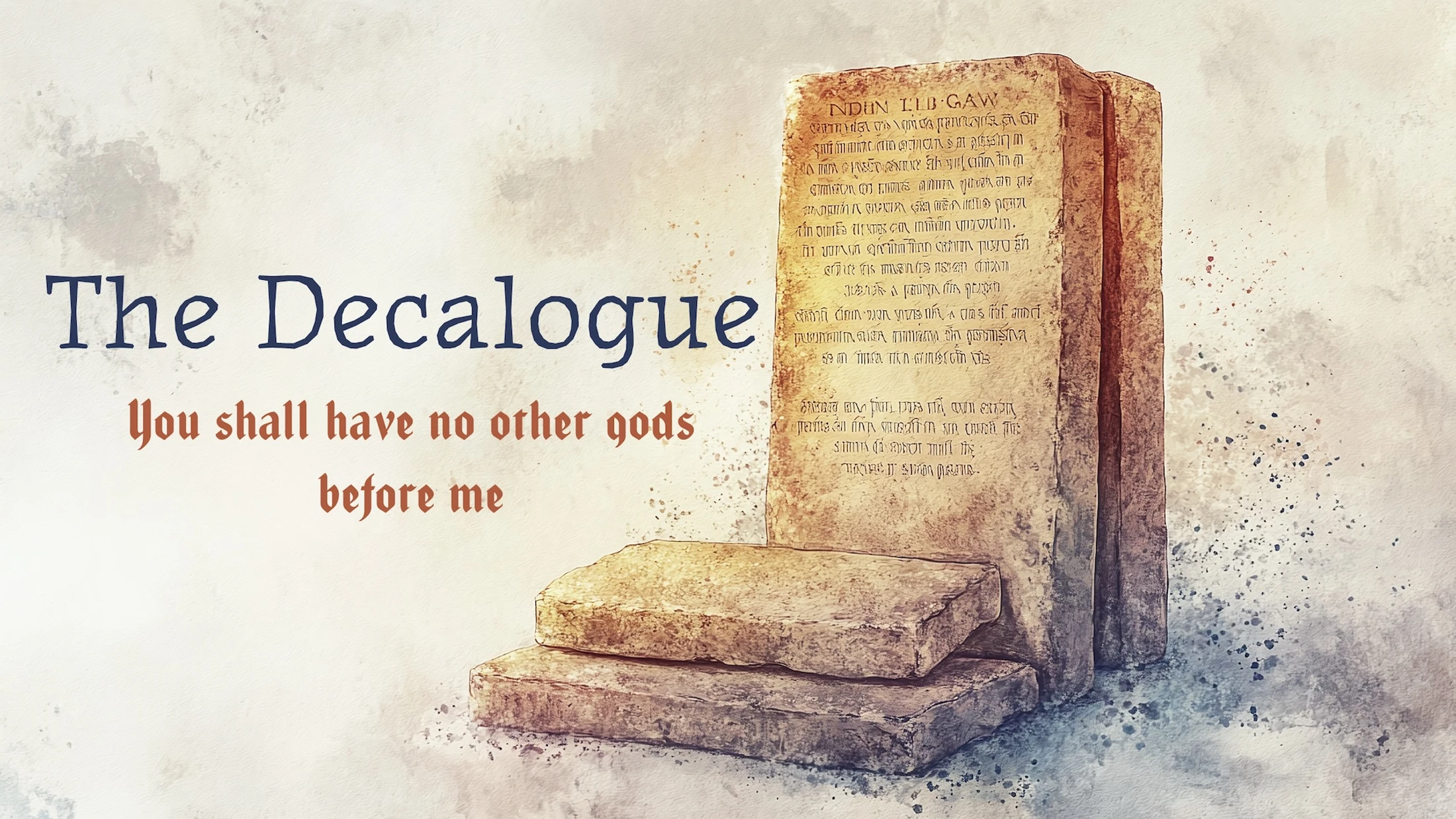 You Shall Have No Other Gods Before Me