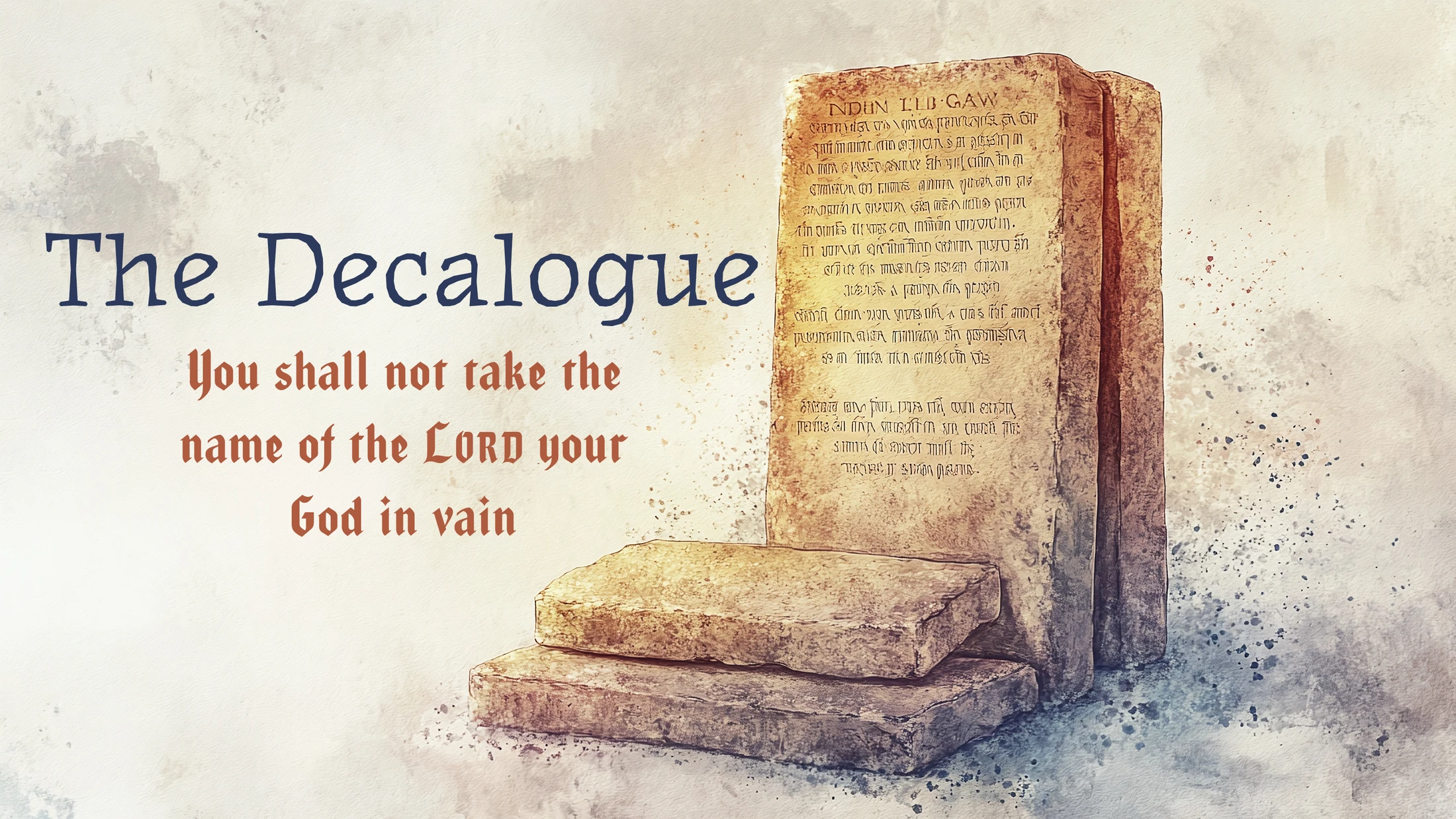 You Shall Not Take The Name Of The LORD Your God In Vain
