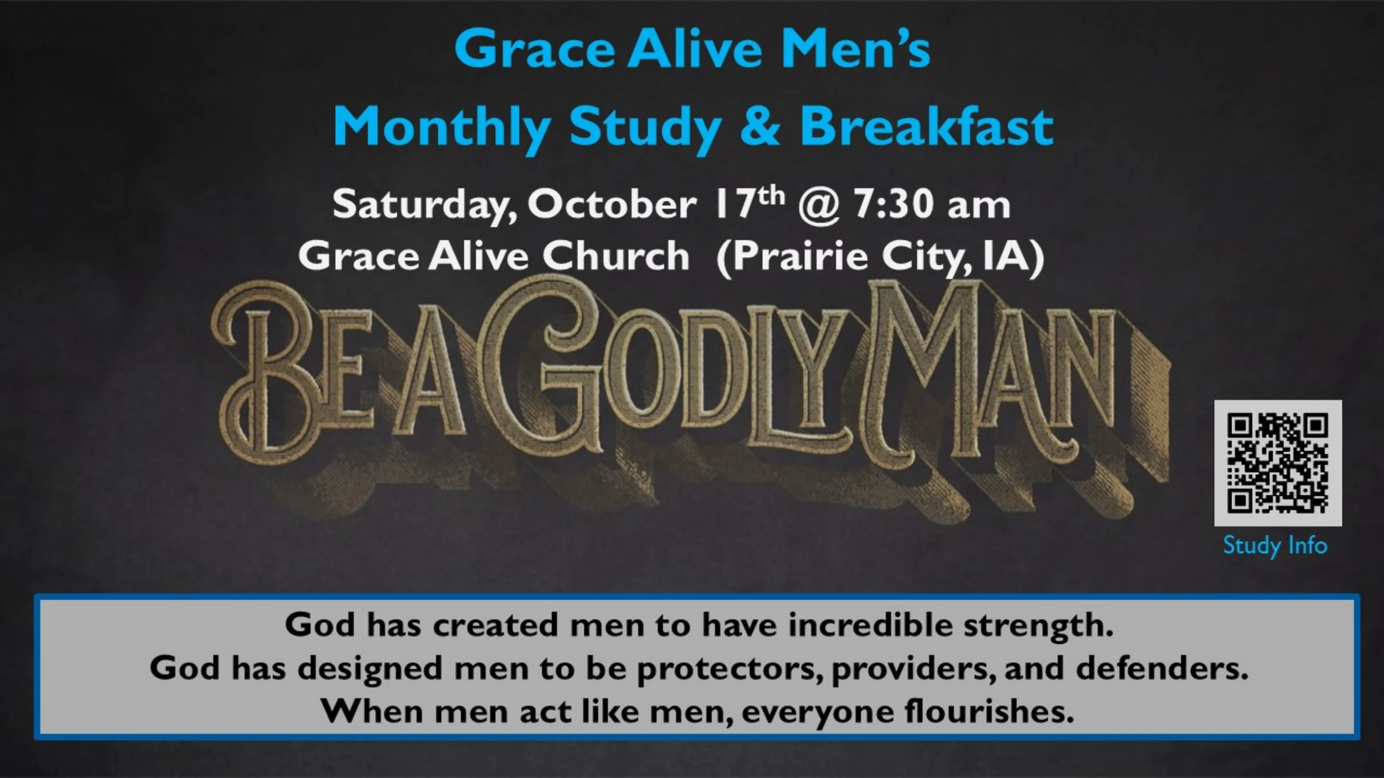 Men's Monthly Study & Breakfast