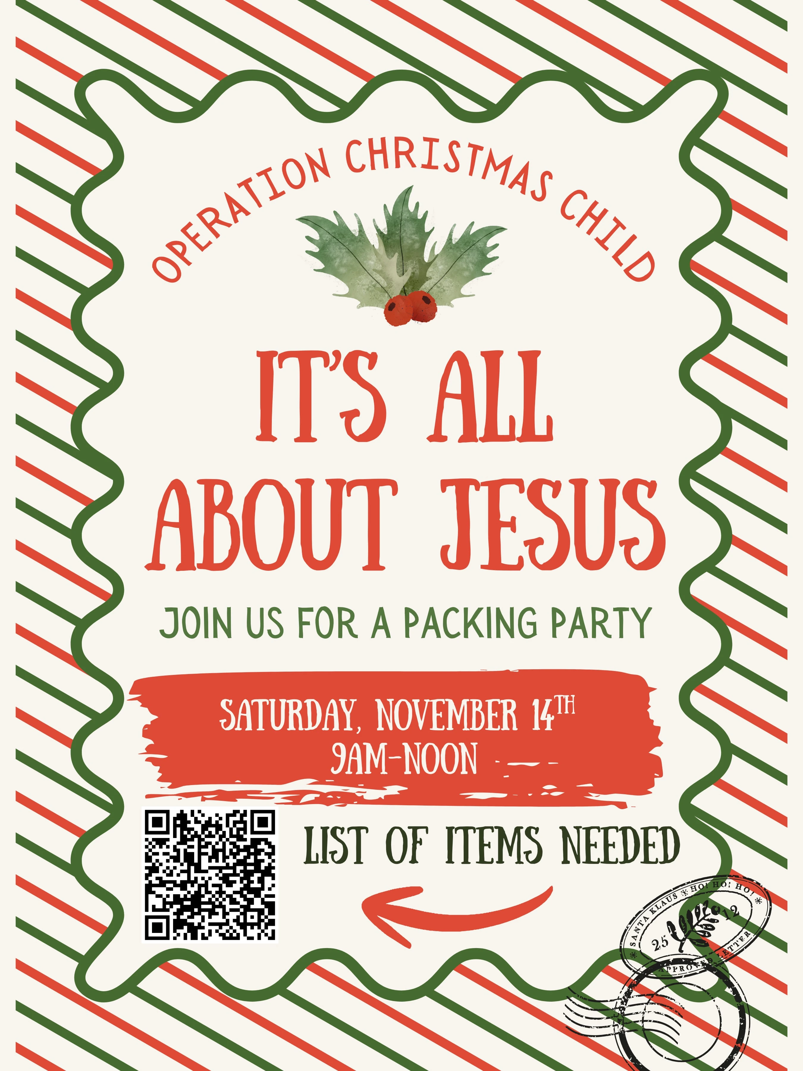 Operation Christmas Child Packing Party