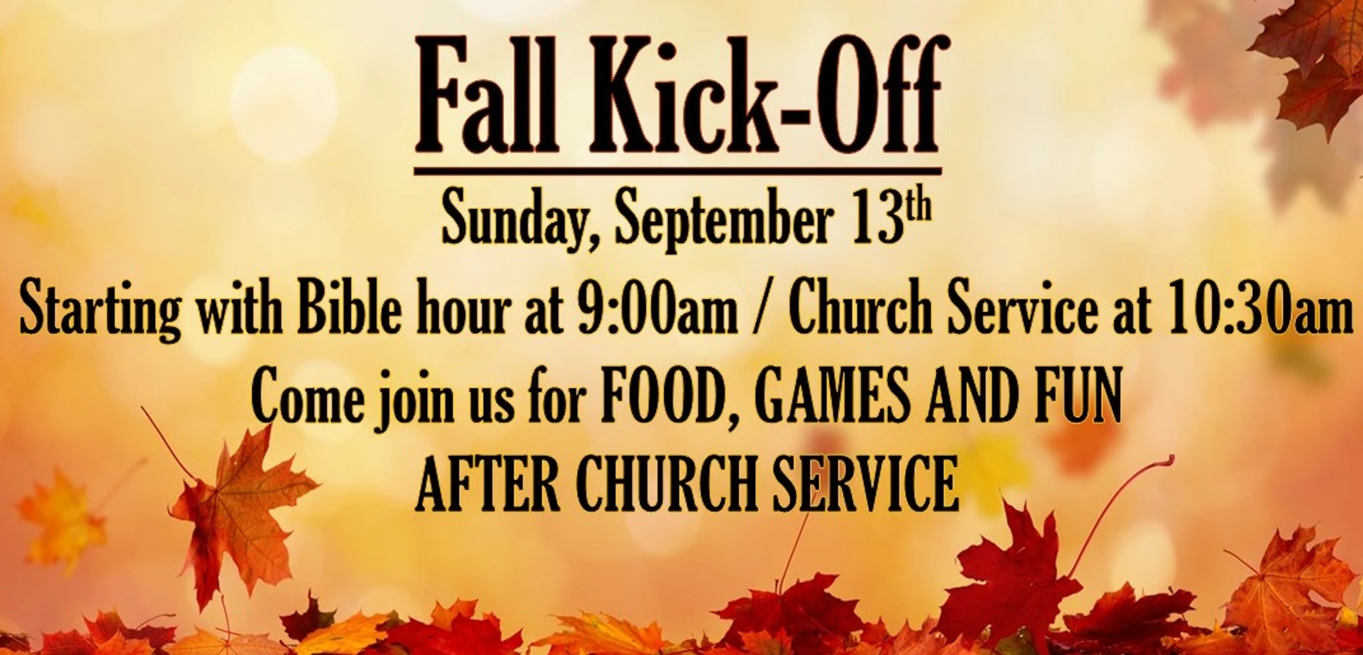 Grace Alive Fall Kick Off