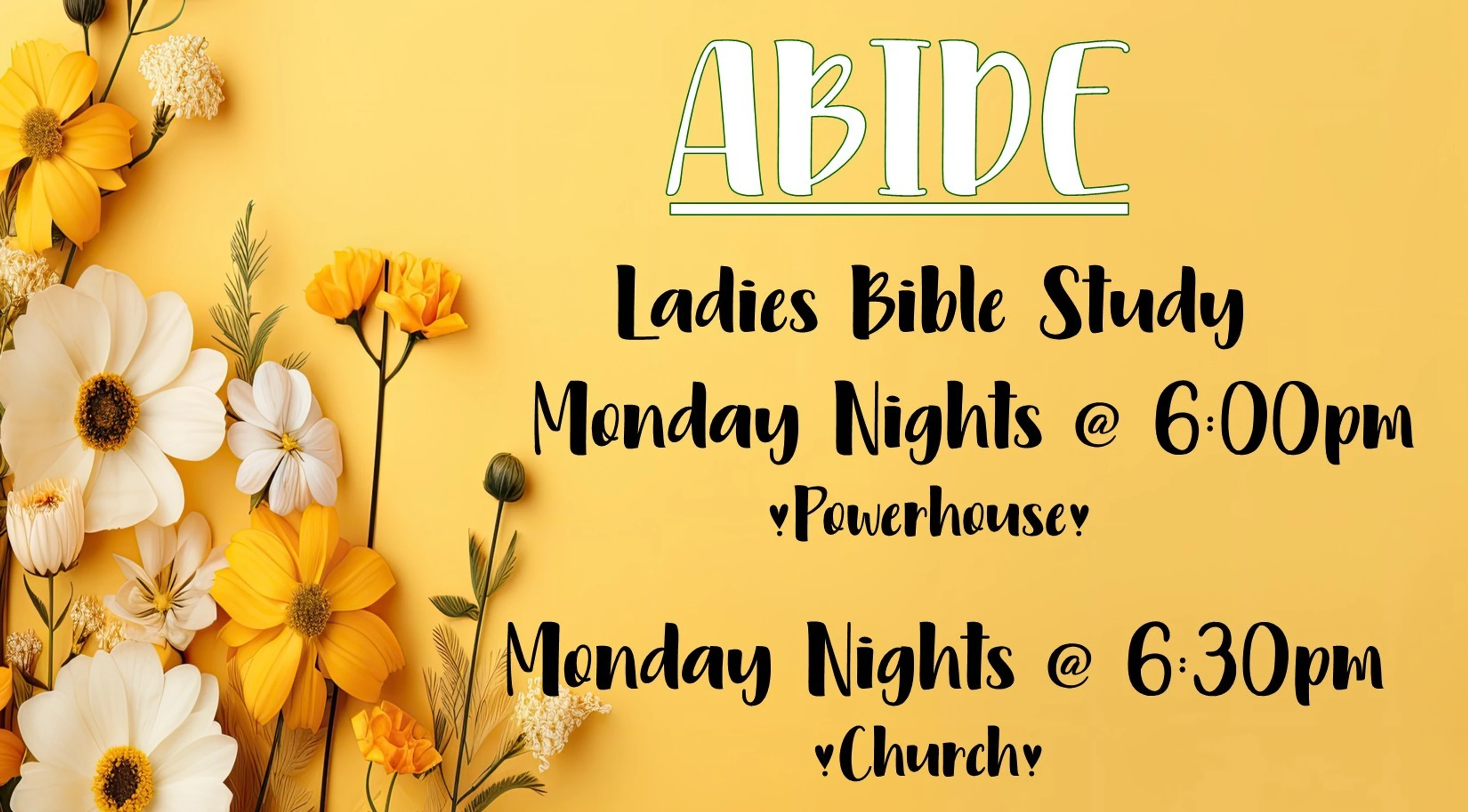 Abide: Monday Night Study