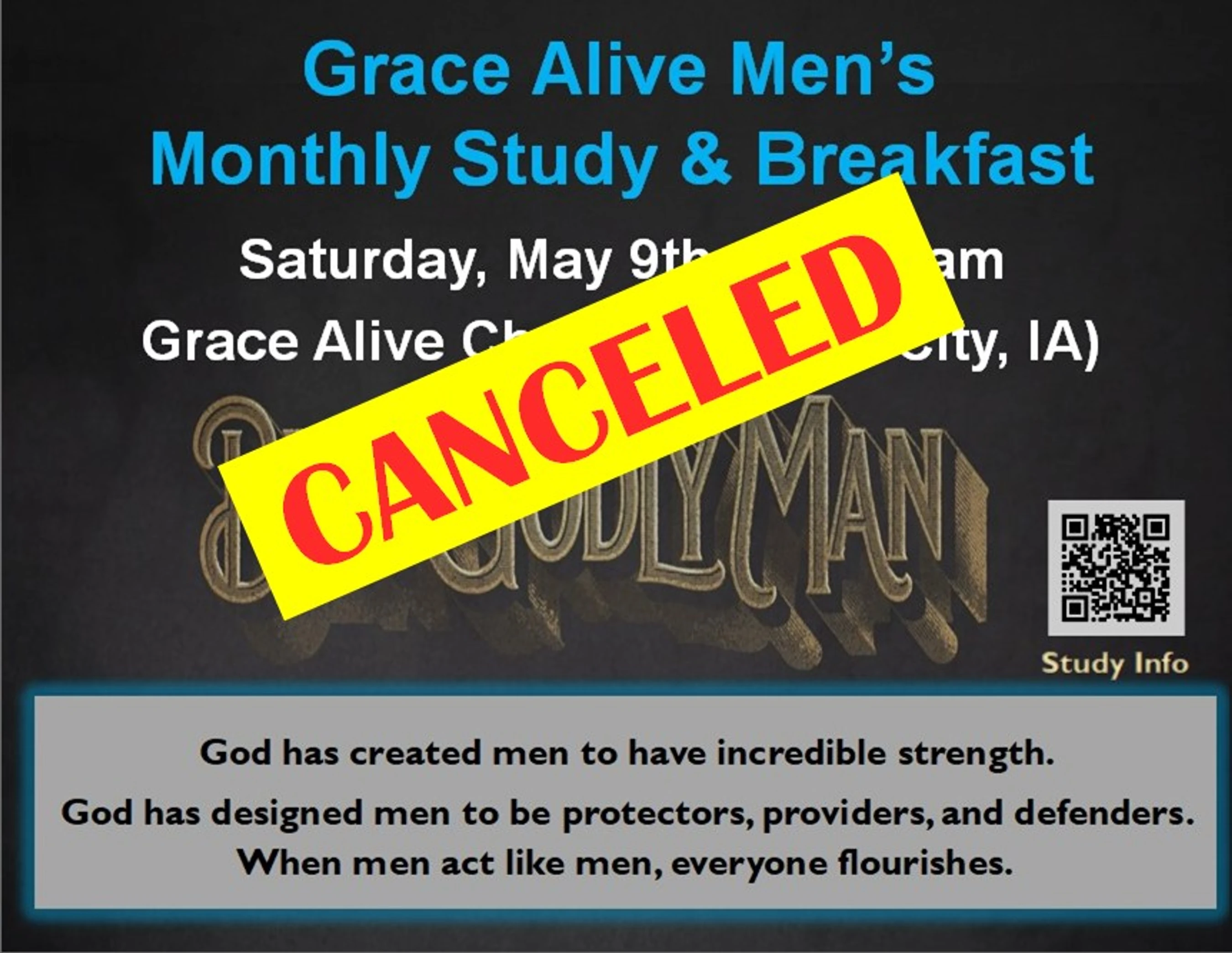 Grace Alive Men's Monthly Study & Breakfast