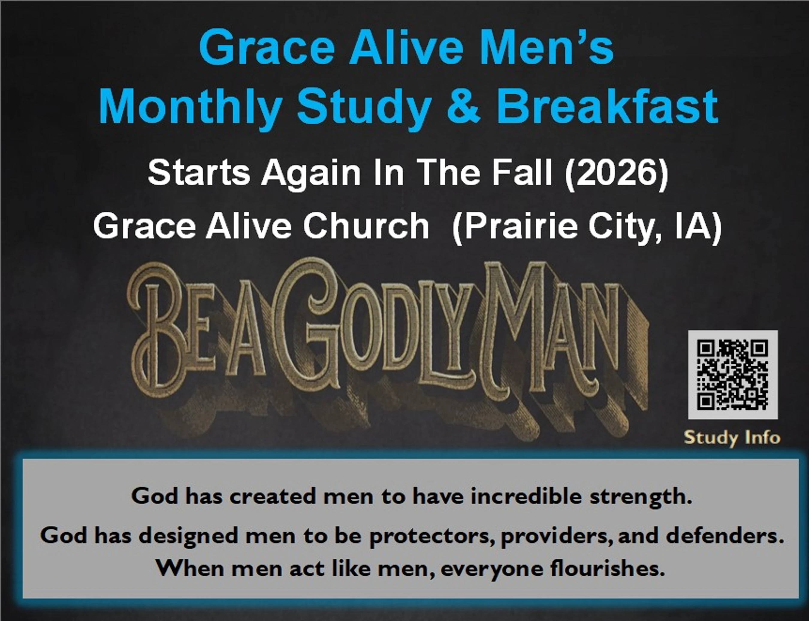 Men's Monthly Study & Breakfast
