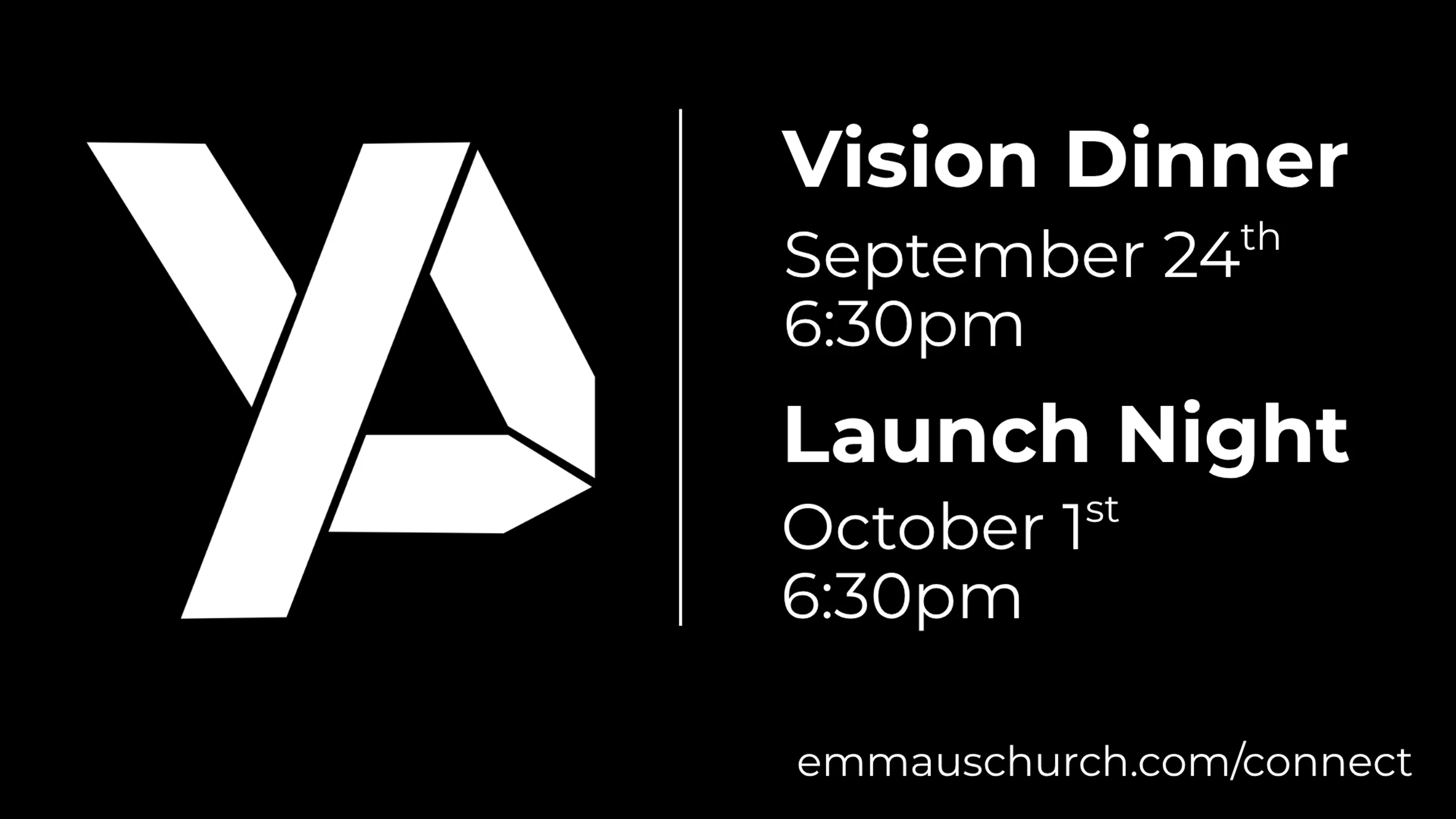 <span class="h1">Young Adult Ministry Fall Launch</span>