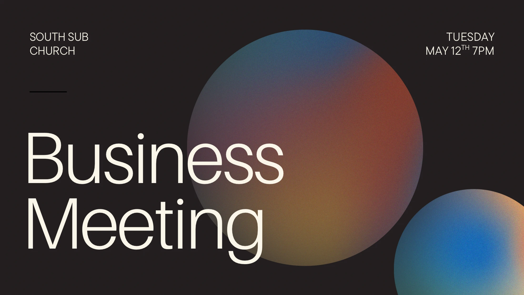 Business Meeting