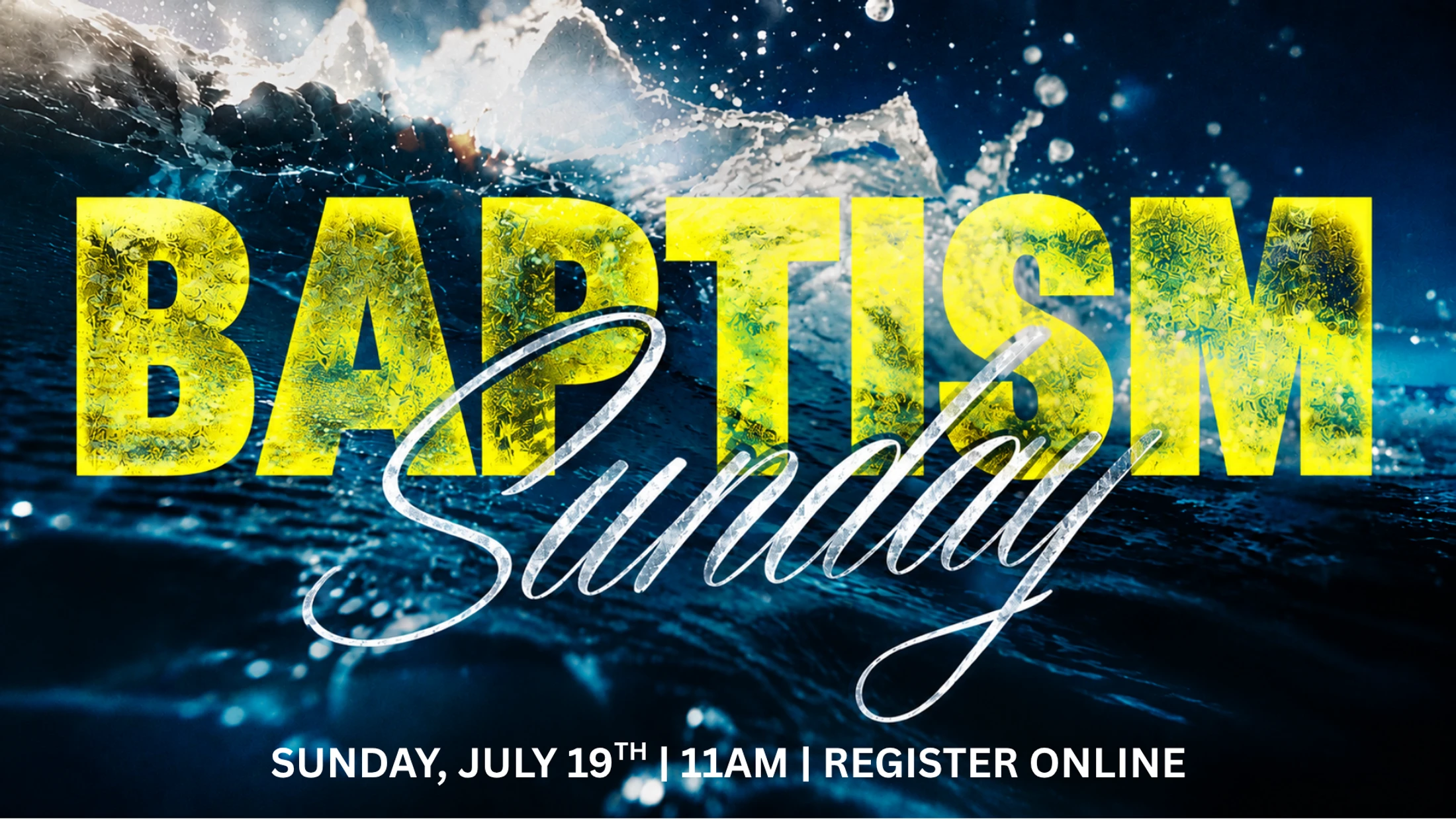 Baptism Sunday