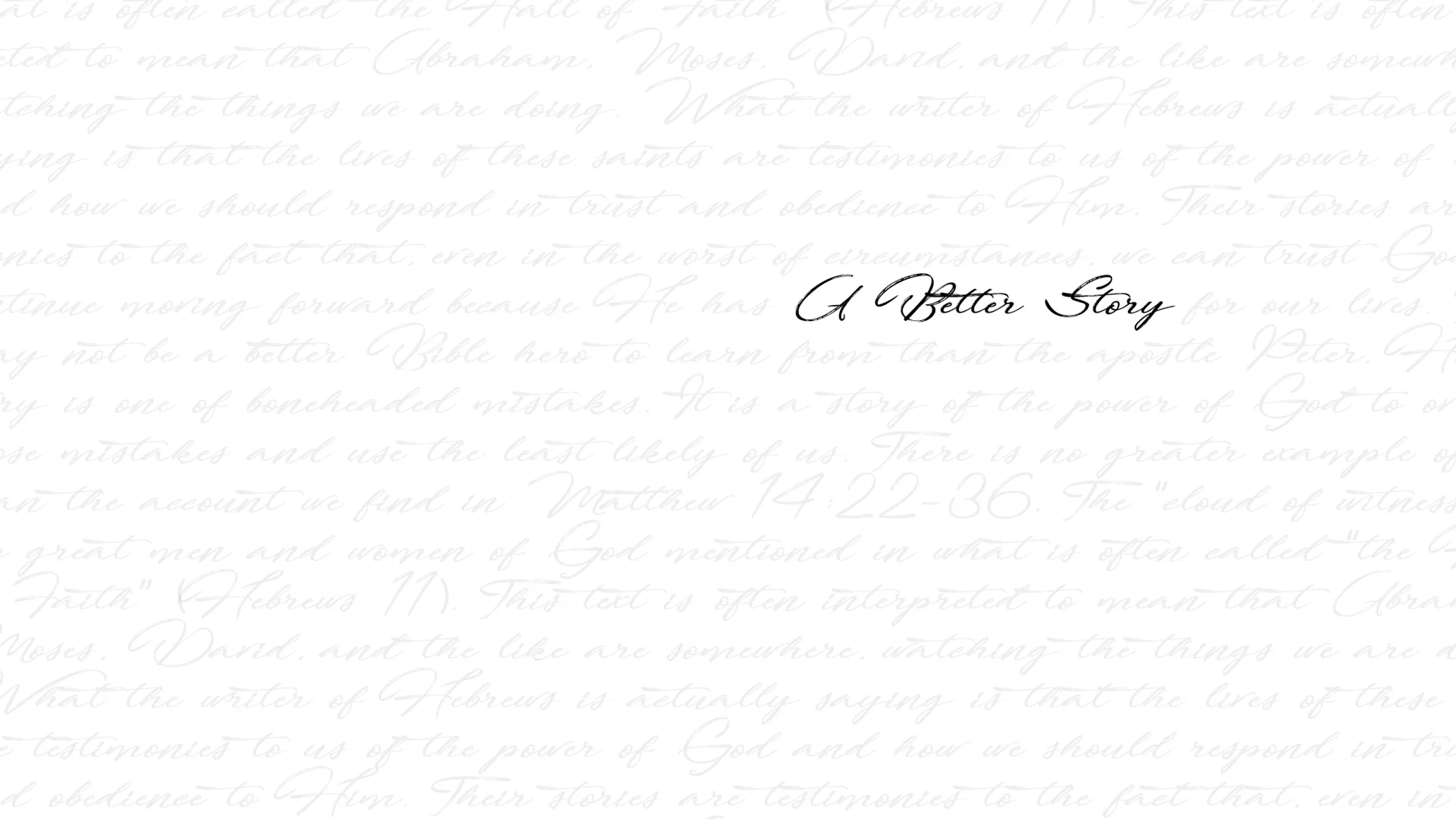 A Better Story | Week 5 | Romans 12:1-2