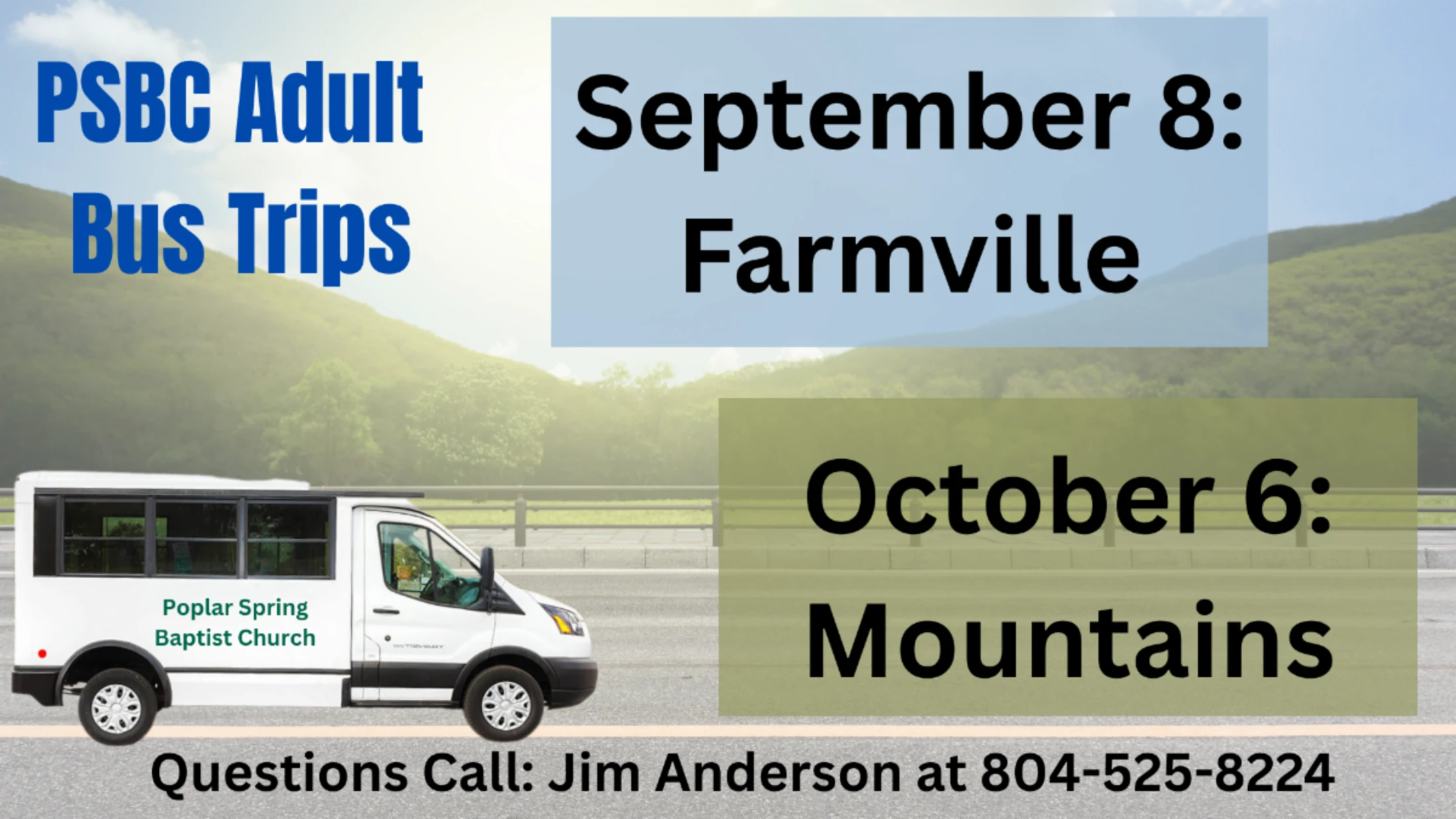 PSBC Adult Bus Trips