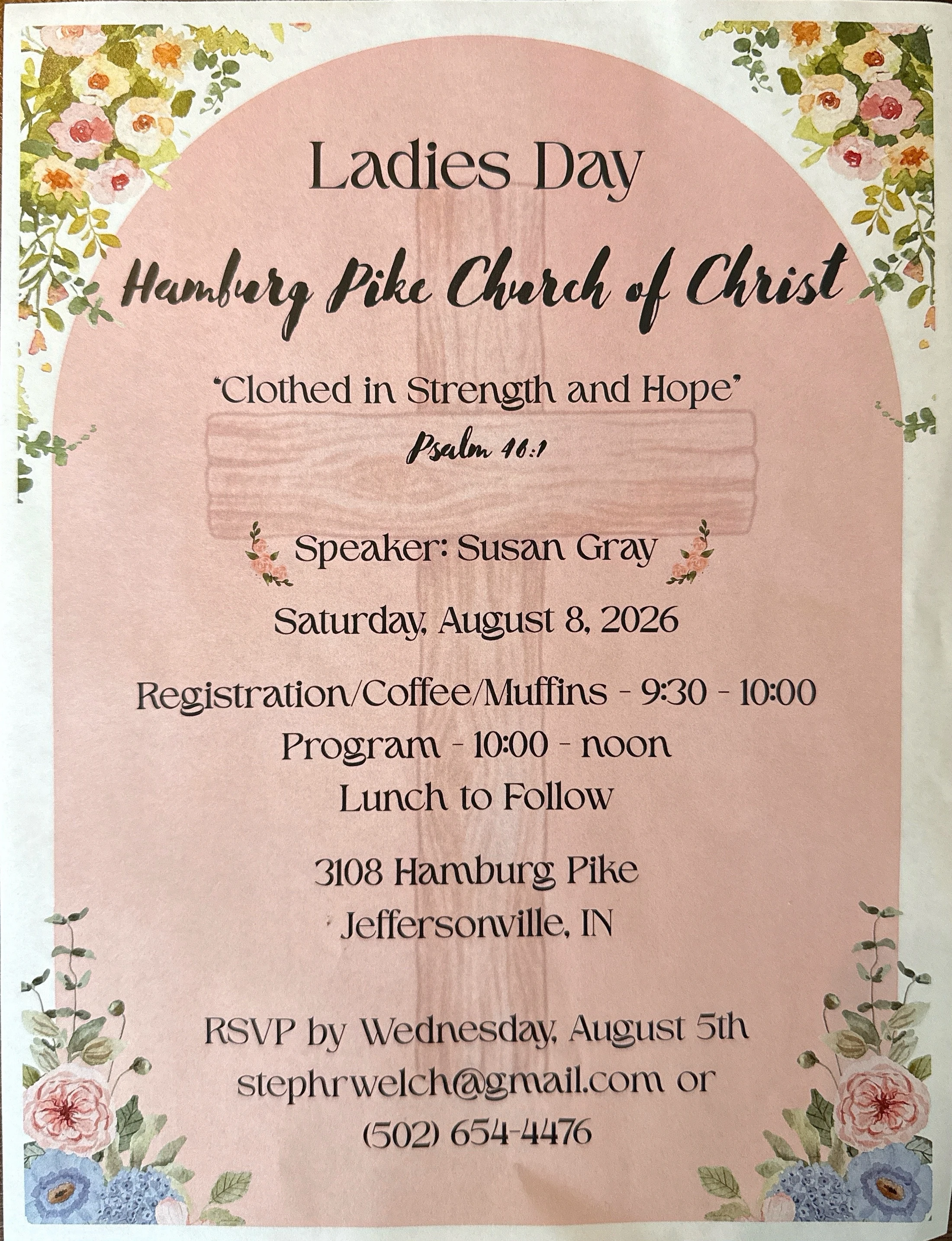 Ladies Day 2026 - Clothed in Strength and Hope
