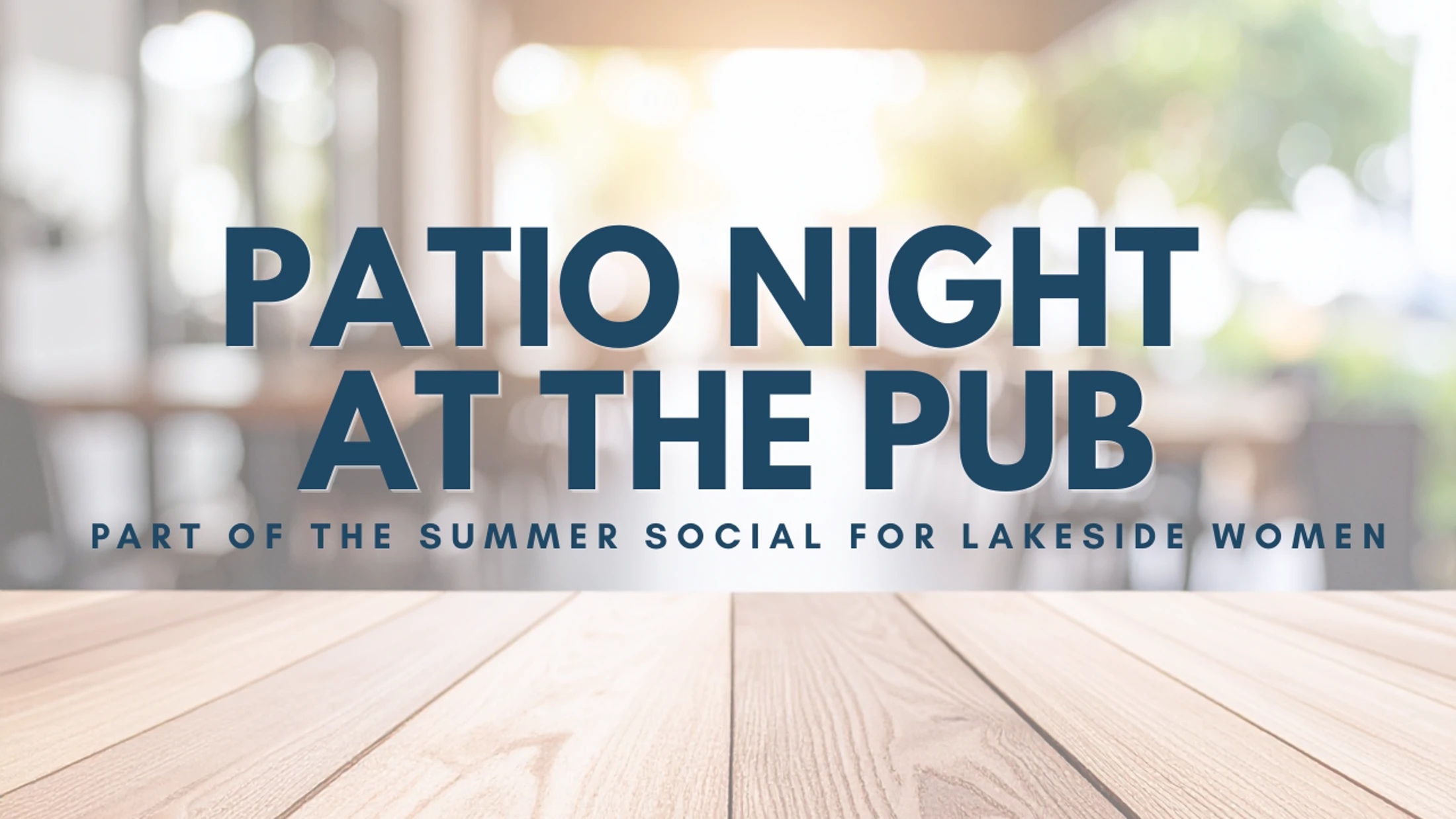 Patio Night at the Pub