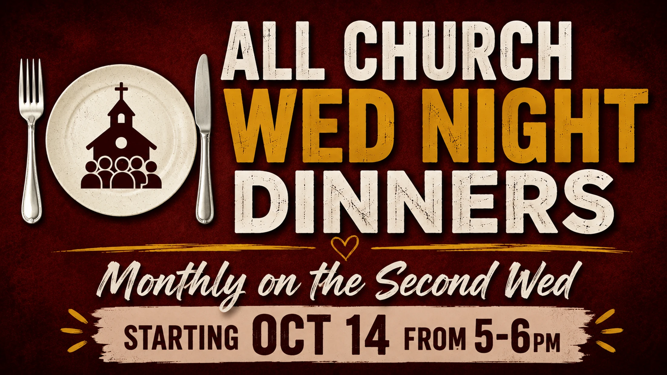 All Church Wed Night Dinners