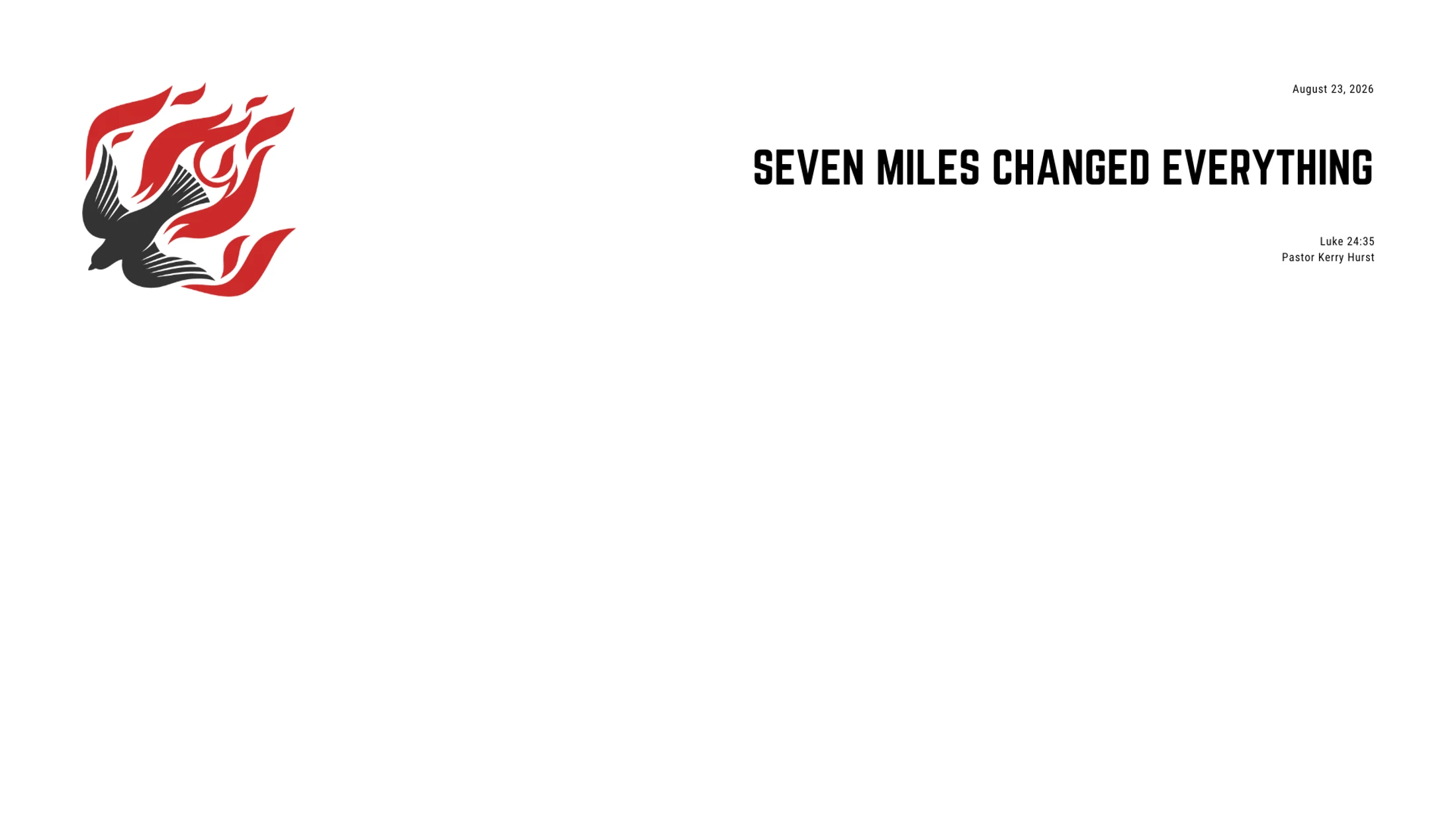 Seven Miles Changed Everything