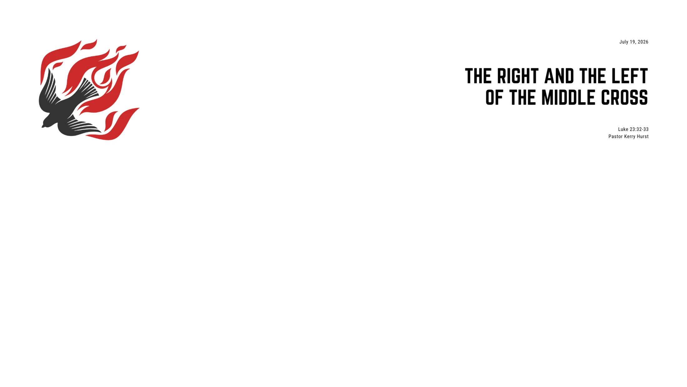 The Right and The Left of The Middle Cross