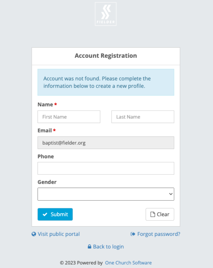Account Does Not Exist